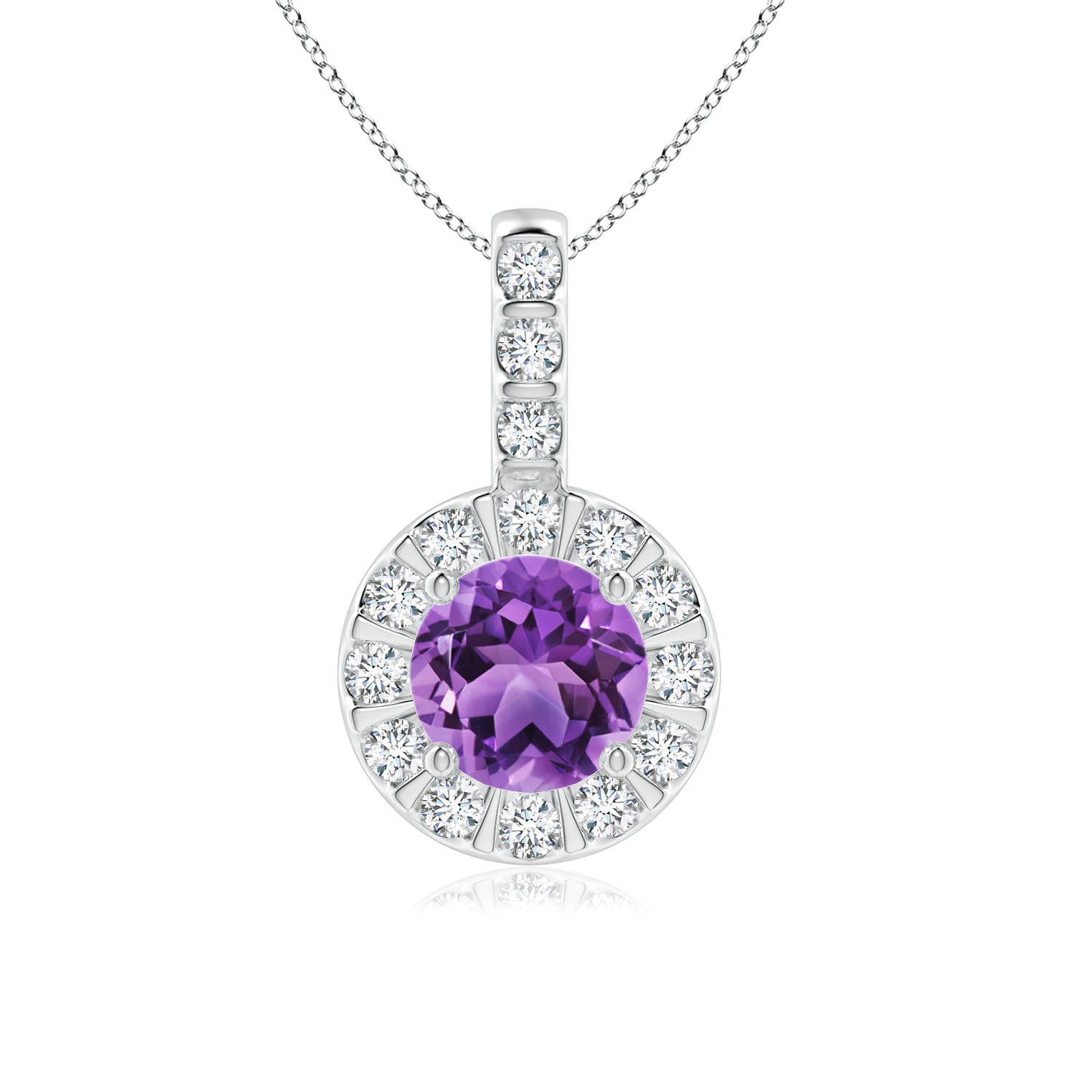 AA - Amethyst / 1.07 CT / 14 KT White Gold