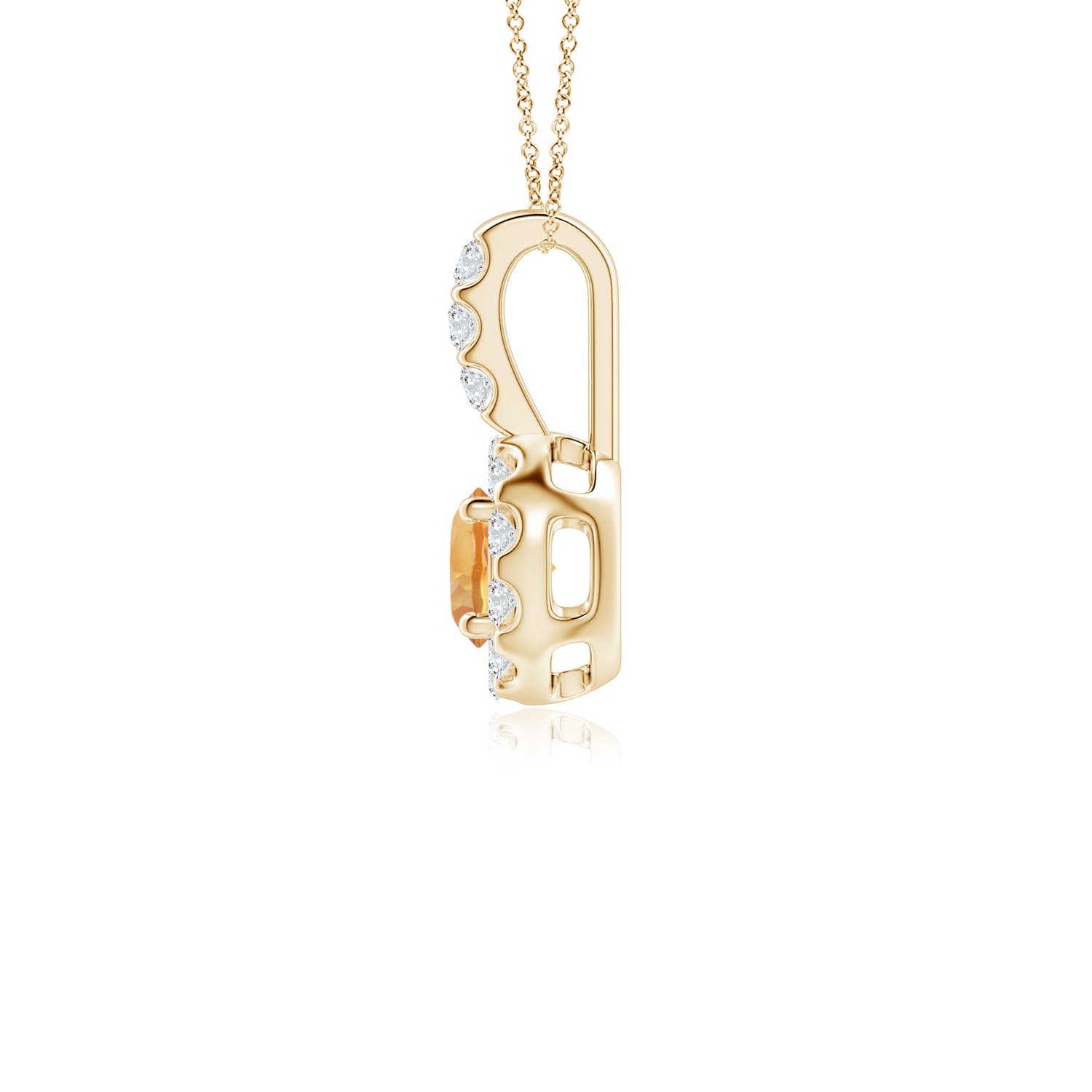 A - Citrine / 0.36 CT / 14 KT Yellow Gold