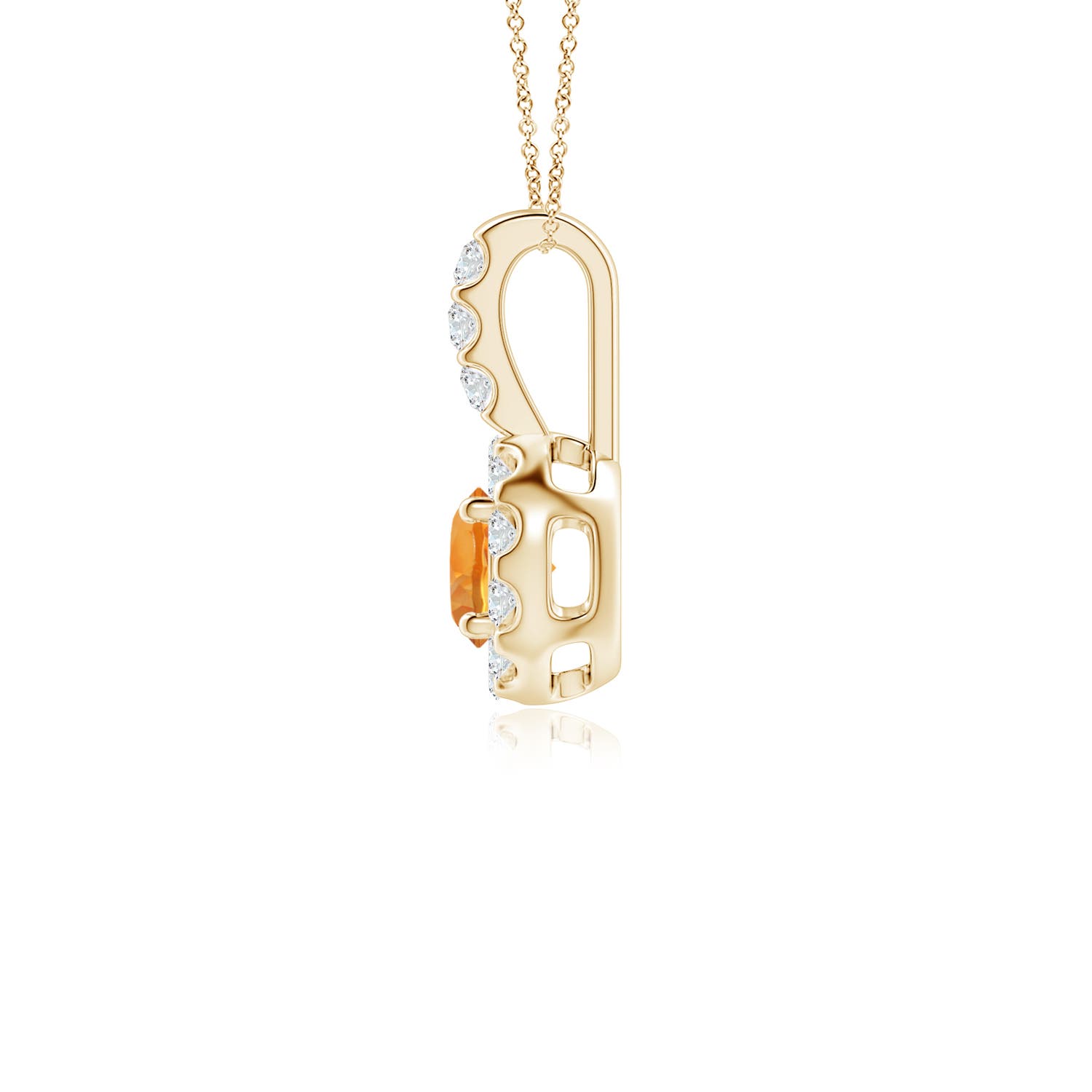 AAA - Citrine / 0.36 CT / 14 KT Yellow Gold