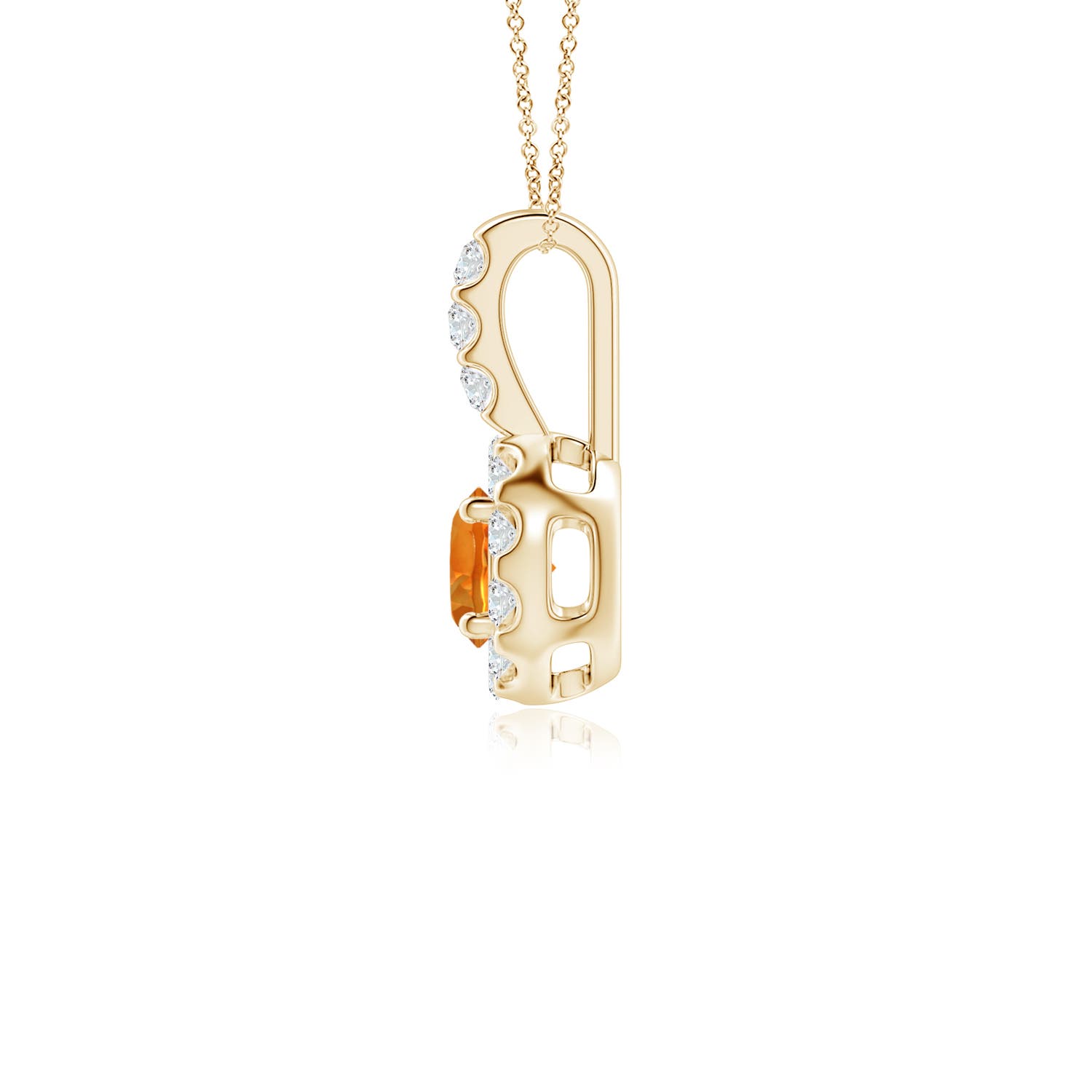 AAAA - Citrine / 0.36 CT / 14 KT Yellow Gold