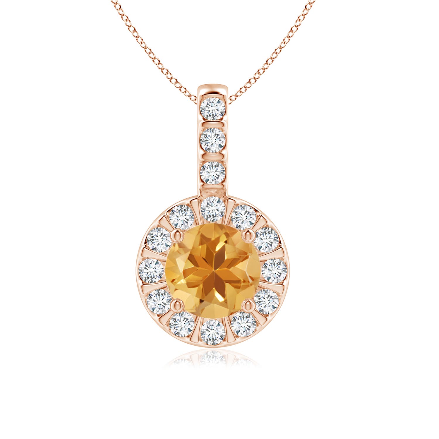 A - Citrine / 0.97 CT / 14 KT Rose Gold