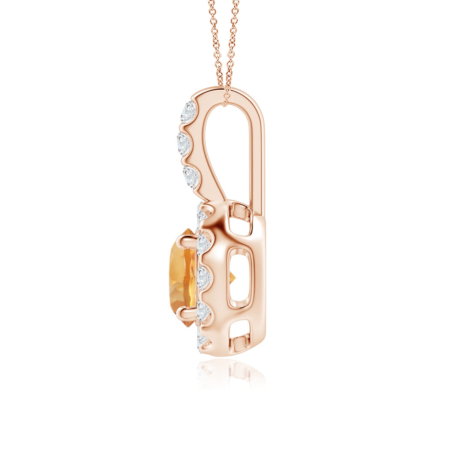 A - Citrine / 0.97 CT / 14 KT Rose Gold