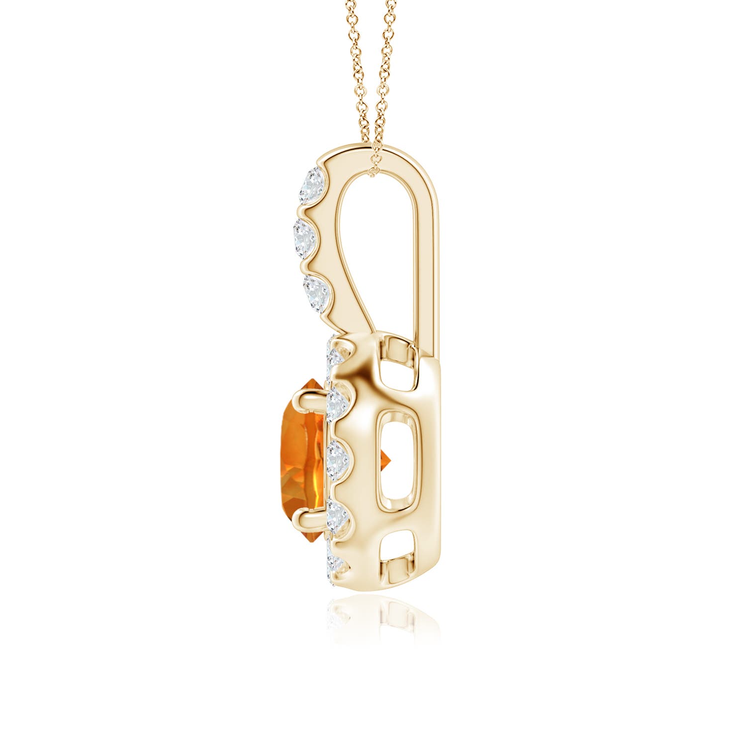 AAAA - Citrine / 0.97 CT / 14 KT Yellow Gold