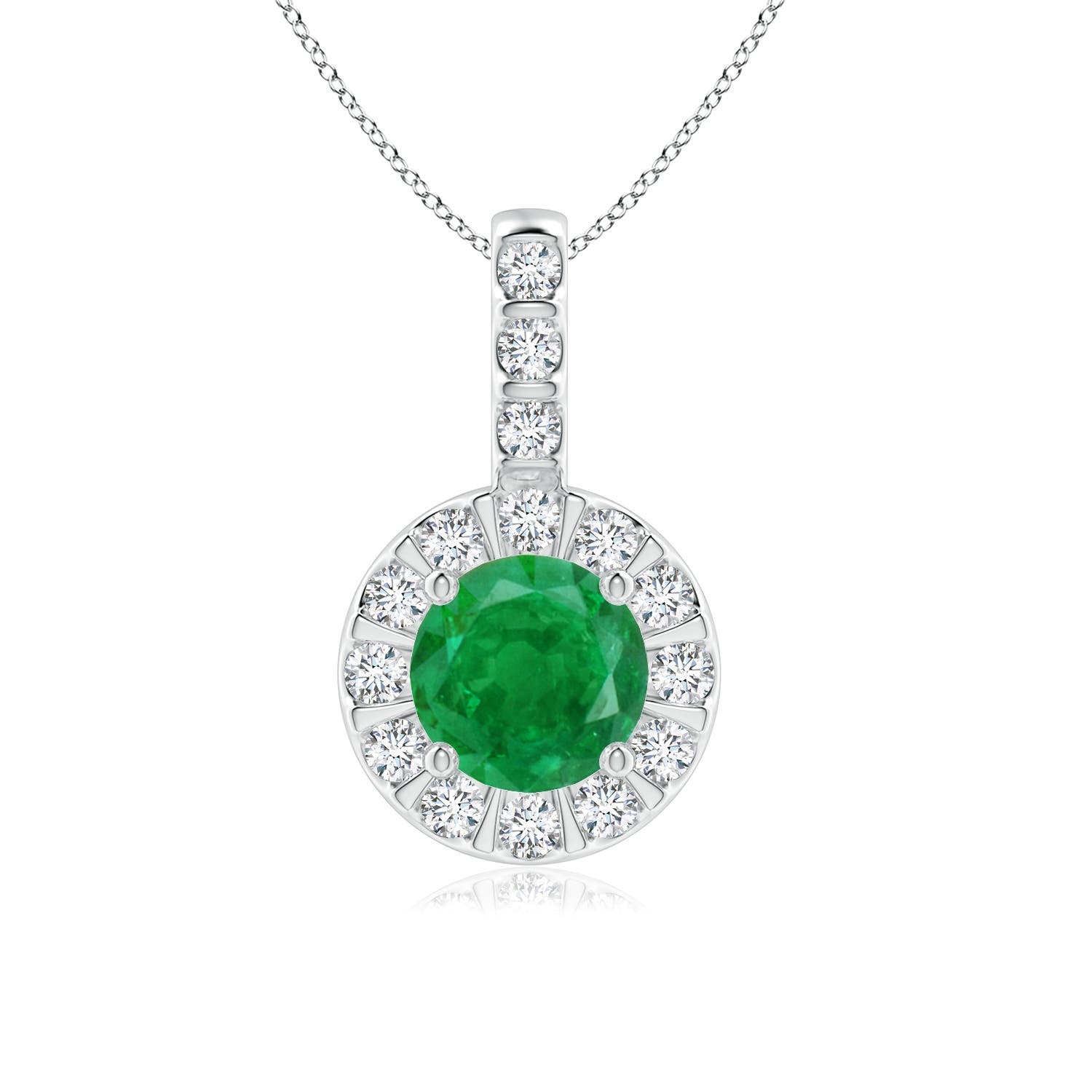 AA - Emerald / 1.02 CT / 14 KT White Gold