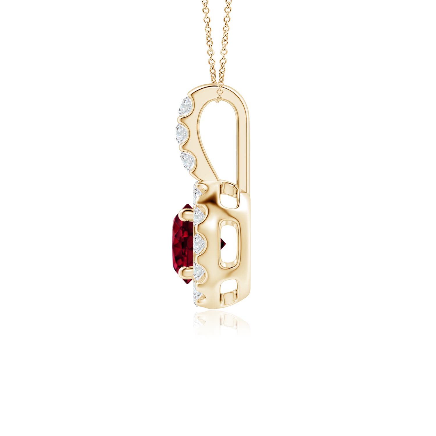 AA - Garnet / 0.78 CT / 14 KT Yellow Gold