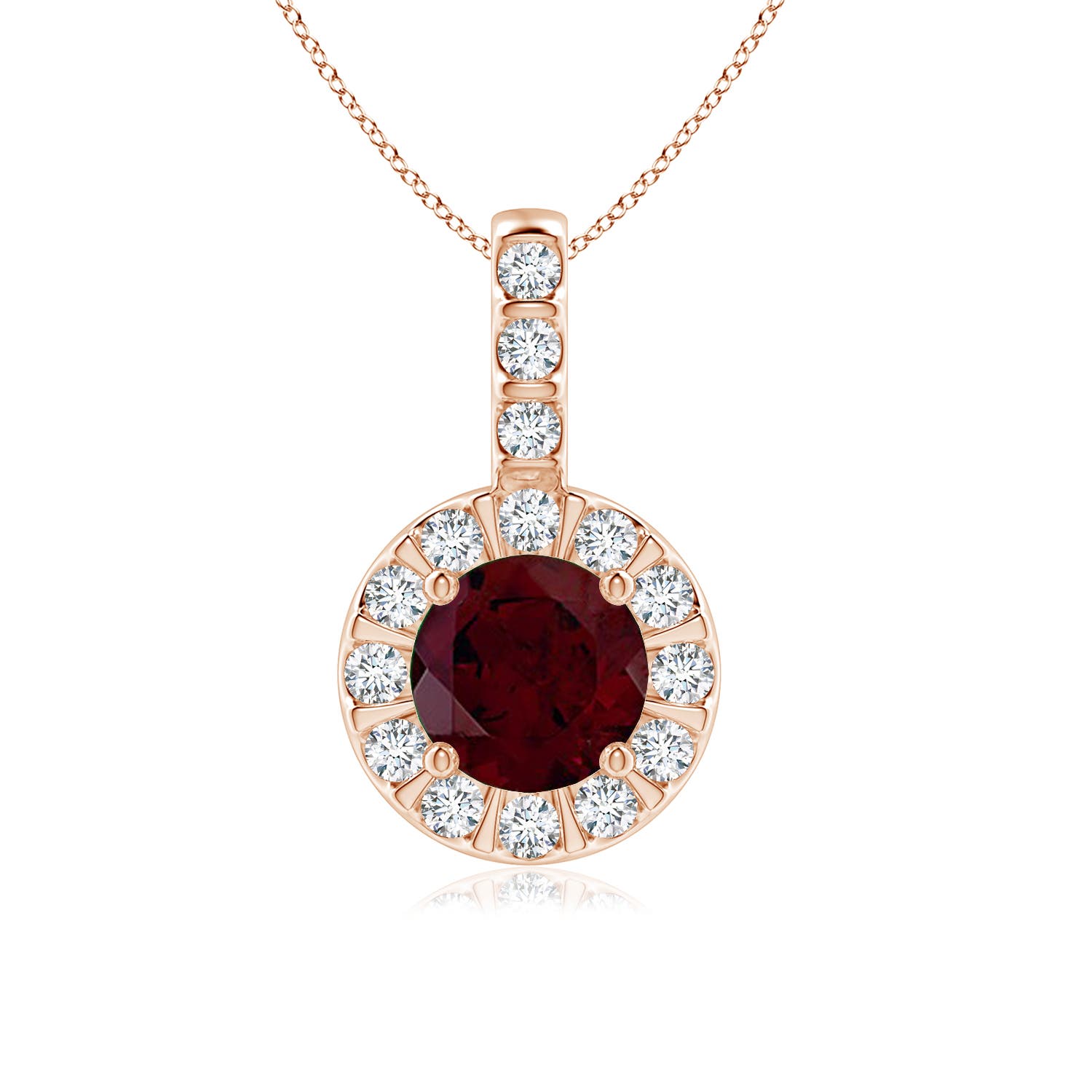 A - Garnet / 1.27 CT / 14 KT Rose Gold