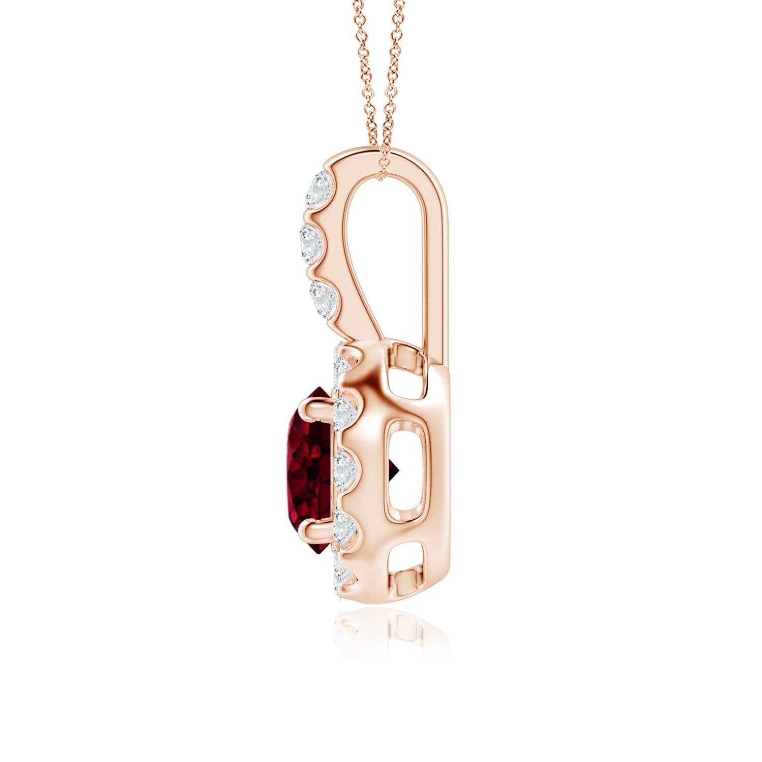 A - Garnet / 1.27 CT / 14 KT Rose Gold