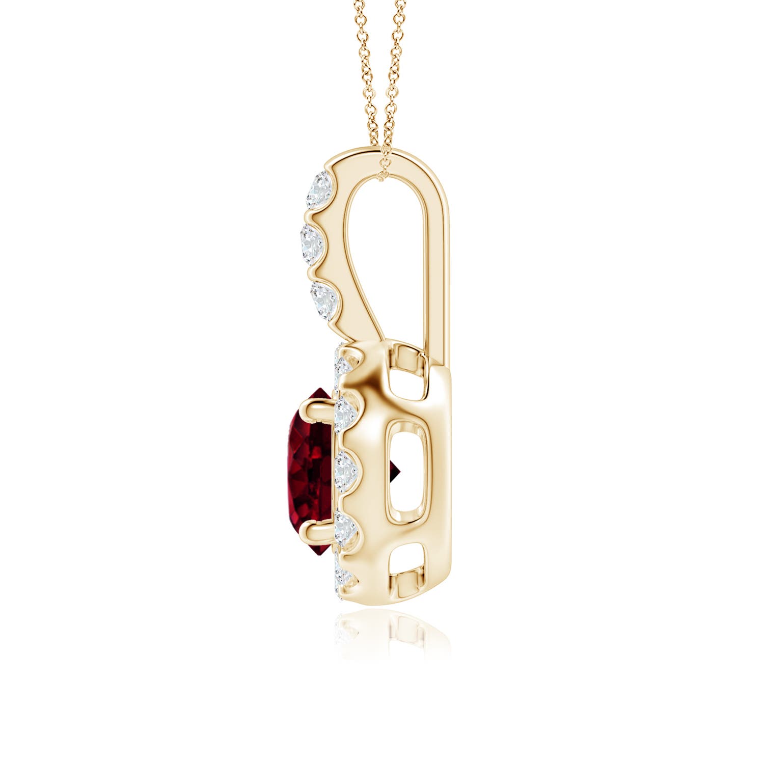 A - Garnet / 1.27 CT / 14 KT Yellow Gold