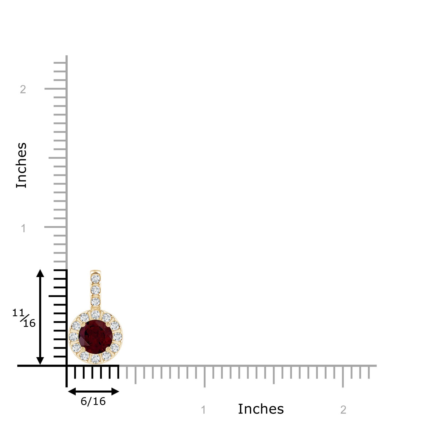 A - Garnet / 1.27 CT / 14 KT Yellow Gold