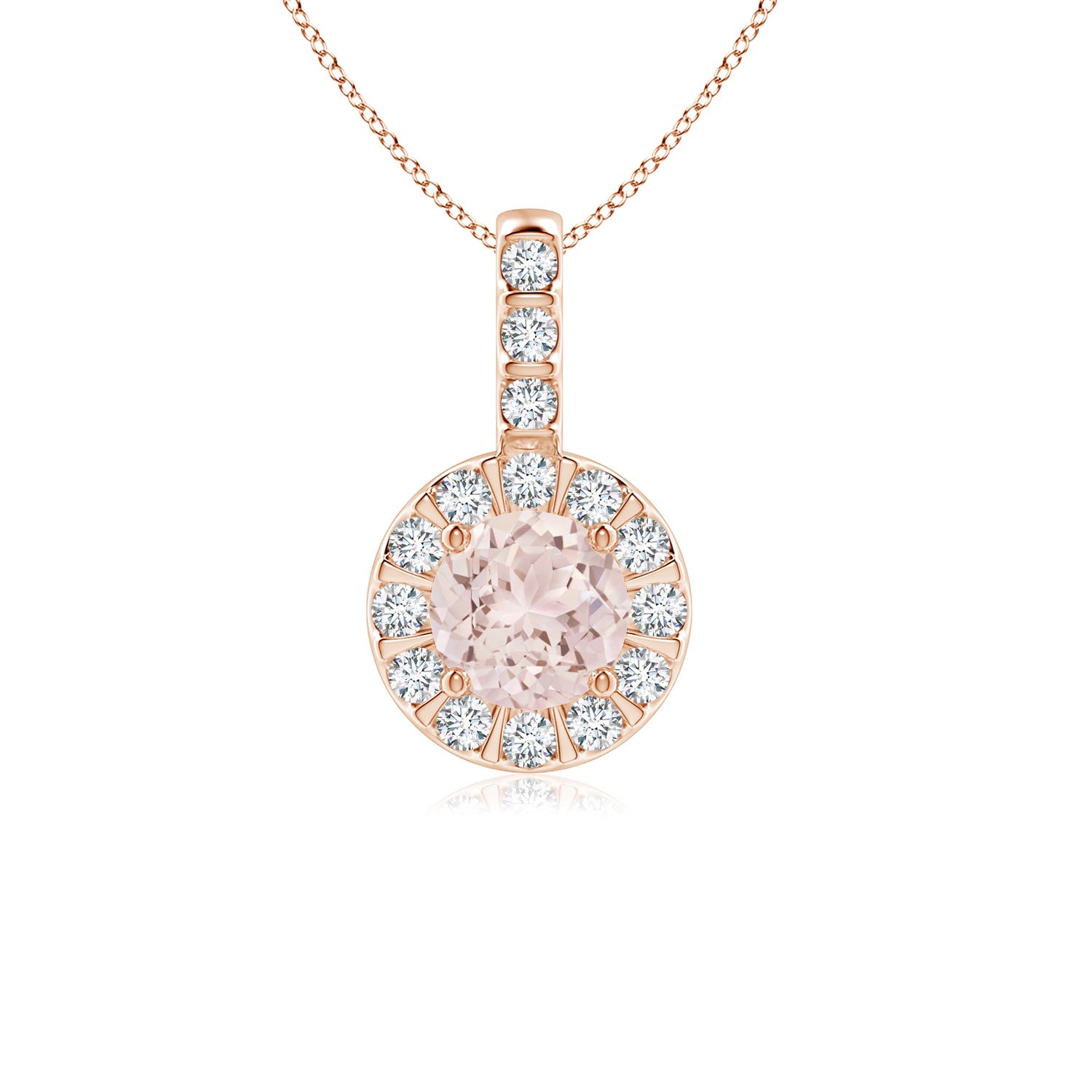 A - Morganite / 0.6 CT / 14 KT Rose Gold