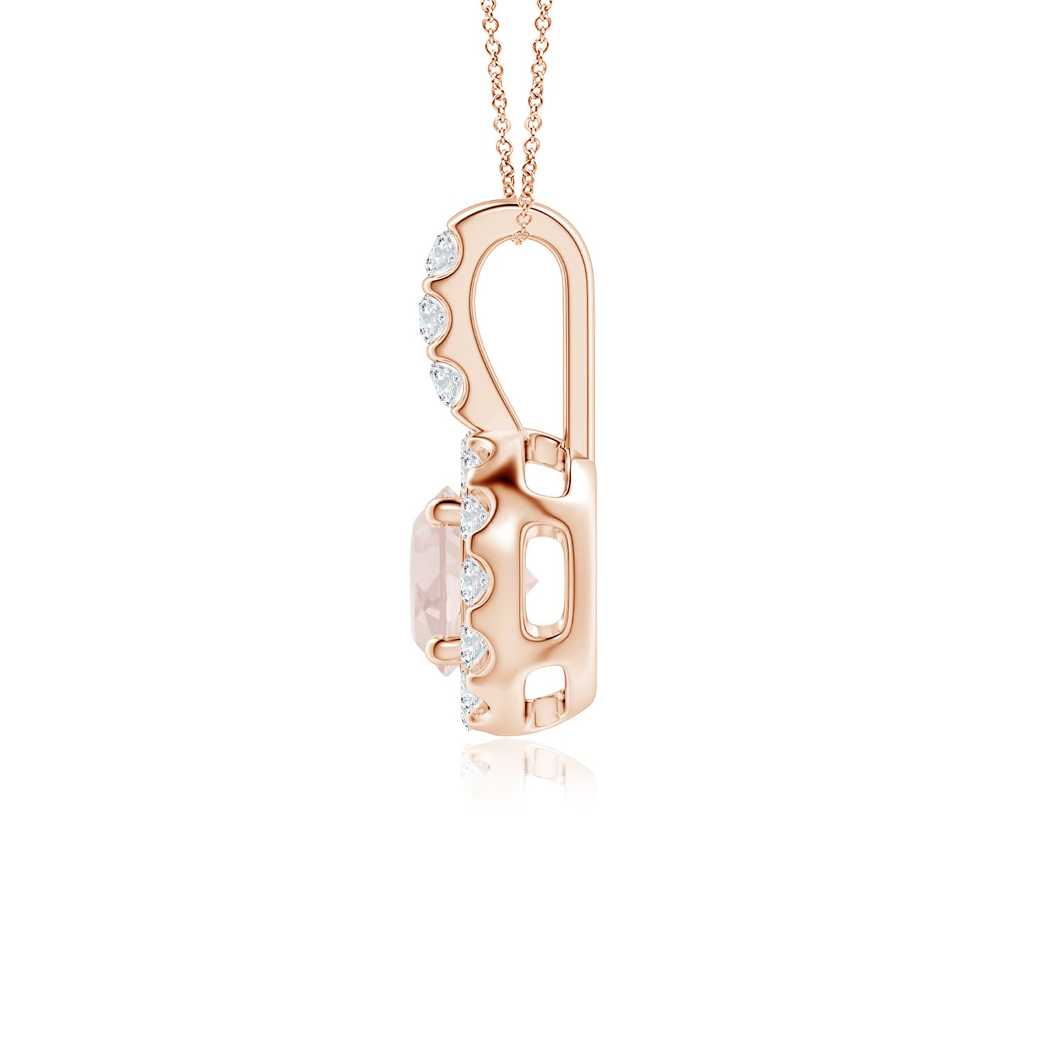 A - Morganite / 0.6 CT / 14 KT Rose Gold