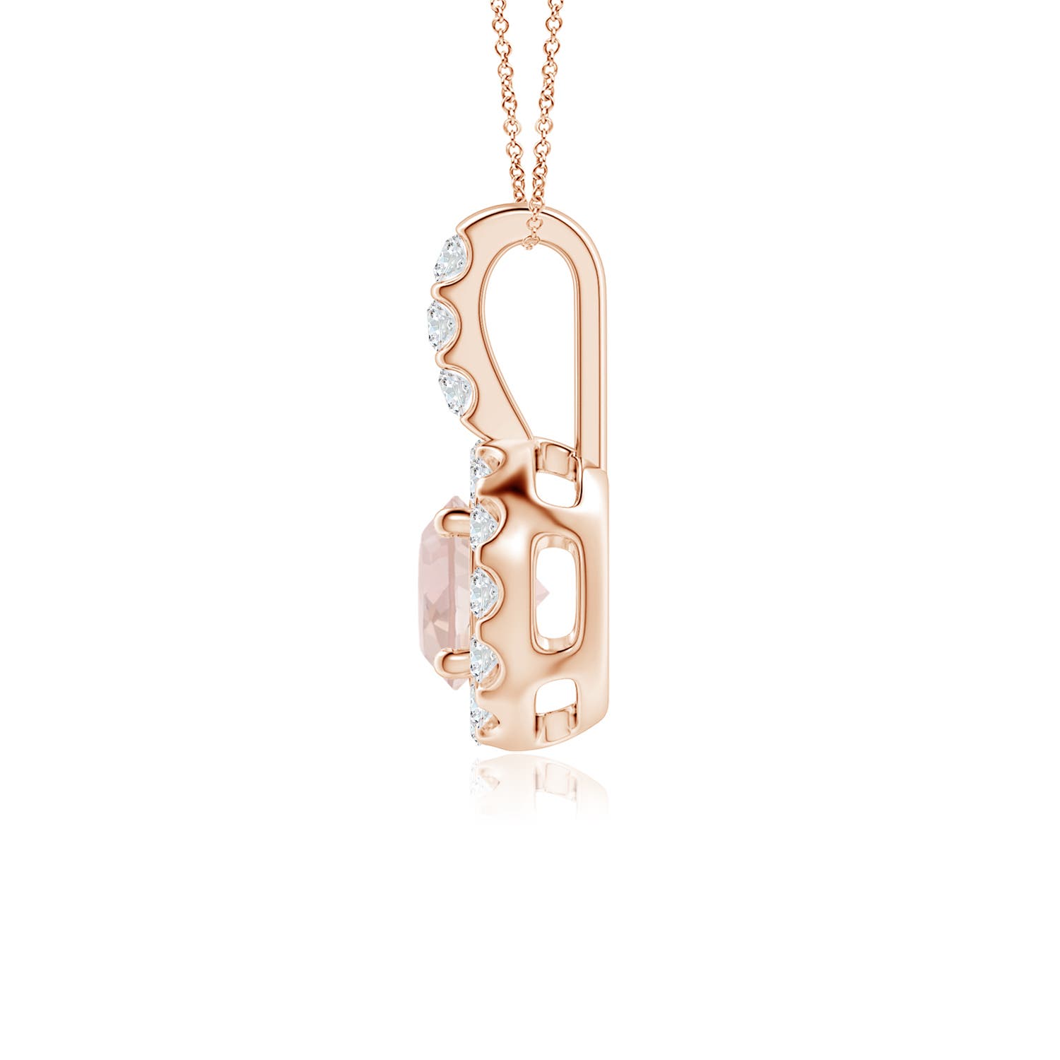 AA - Morganite / 0.6 CT / 14 KT Rose Gold