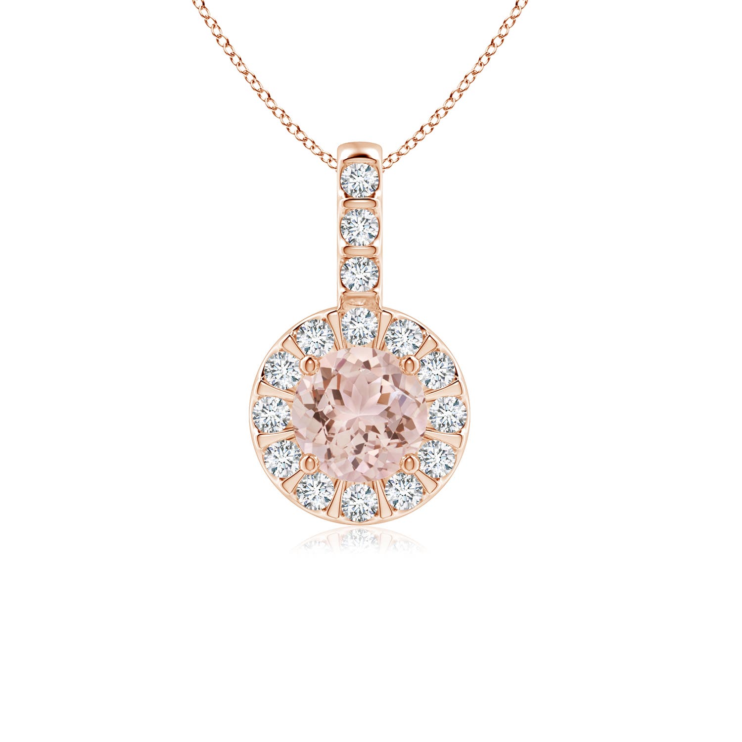 AAA - Morganite / 0.6 CT / 14 KT Rose Gold