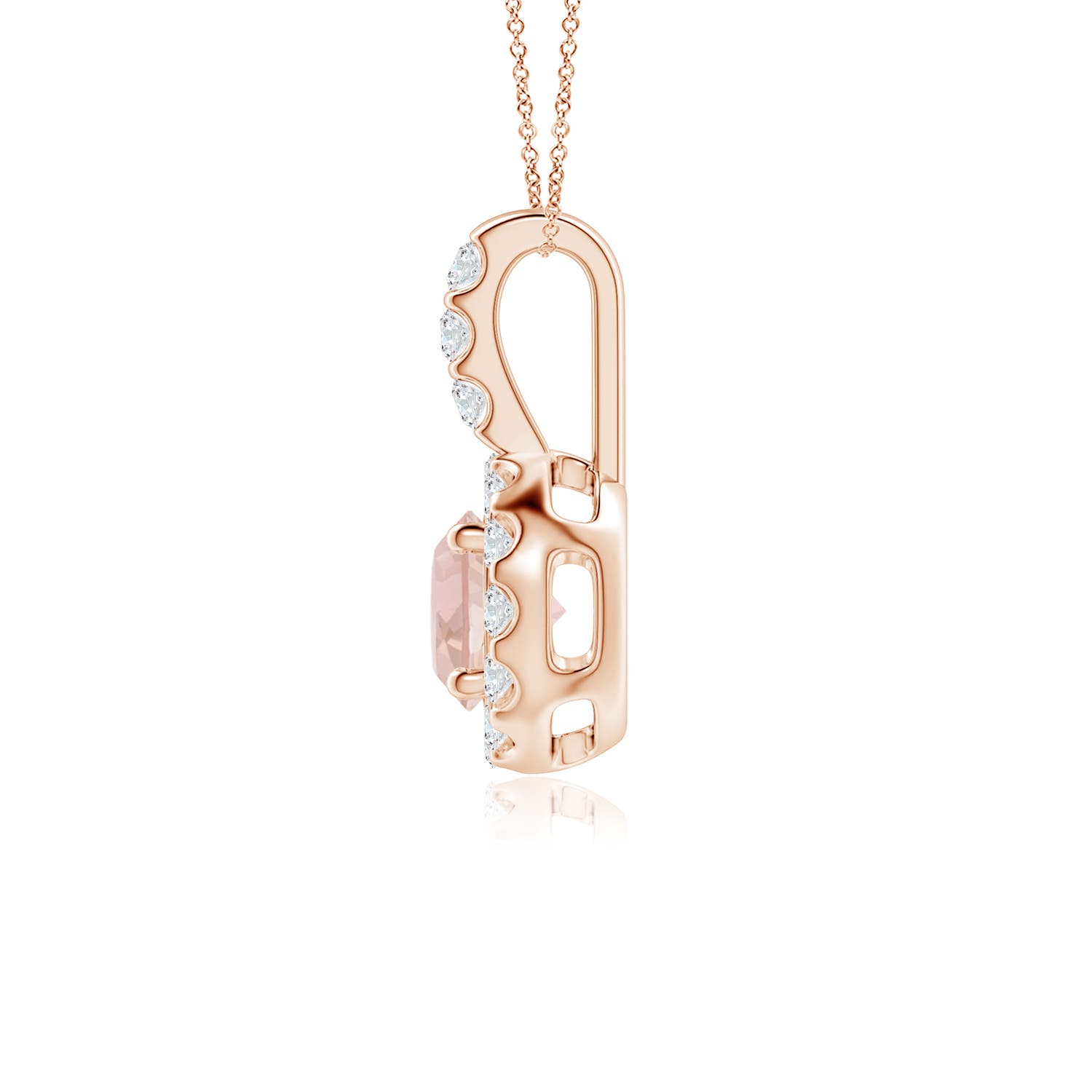 AAA - Morganite / 0.6 CT / 14 KT Rose Gold