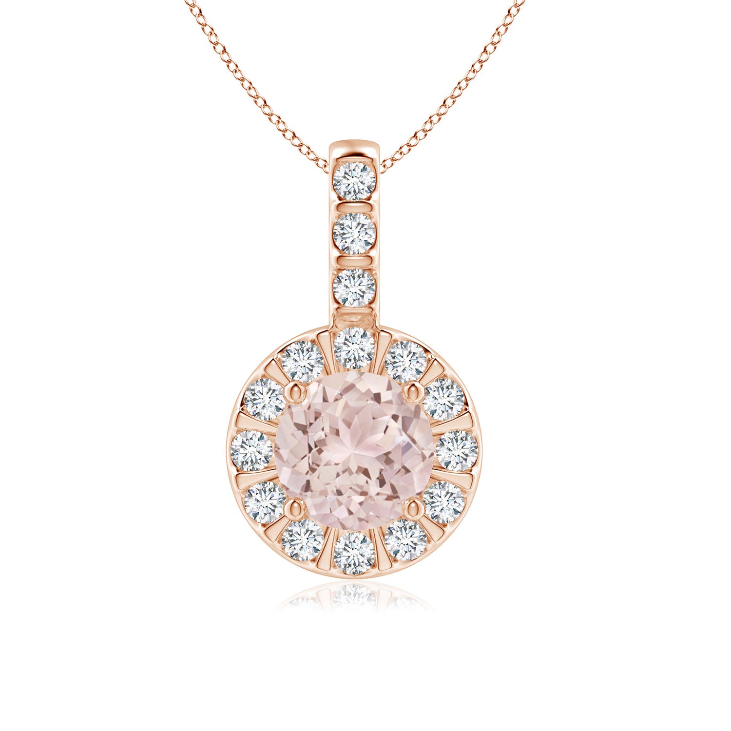 A - Morganite / 0.97 CT / 14 KT Rose Gold