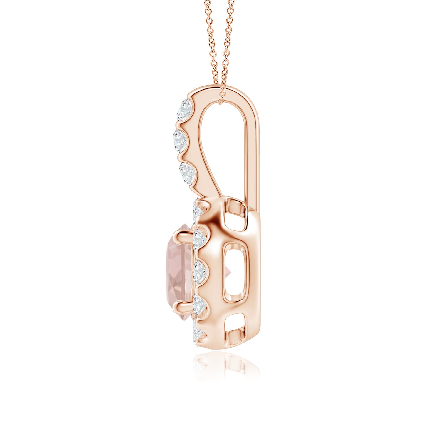 AA - Morganite / 0.97 CT / 14 KT Rose Gold