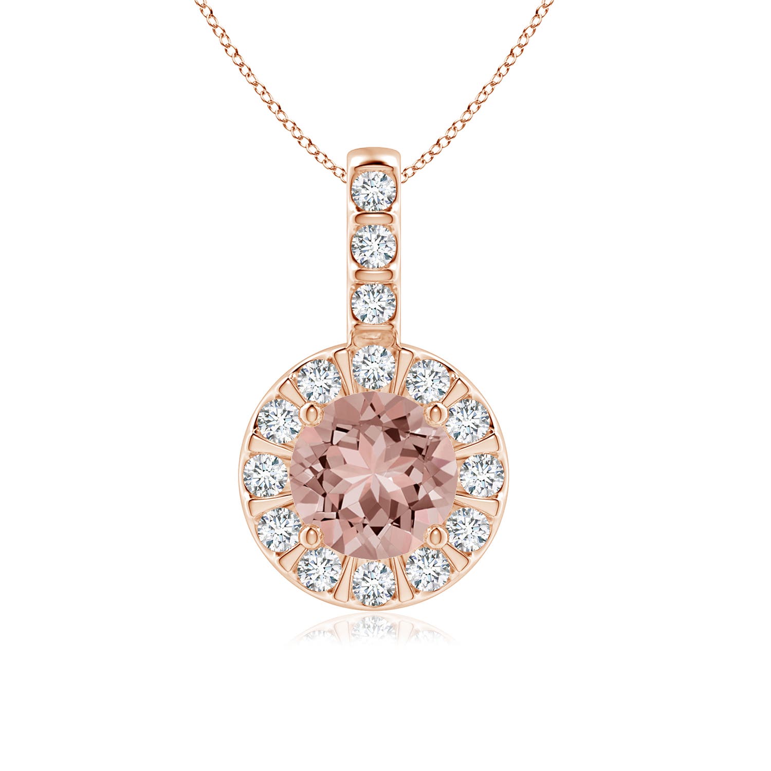 AAAA - Morganite / 0.97 CT / 14 KT Rose Gold