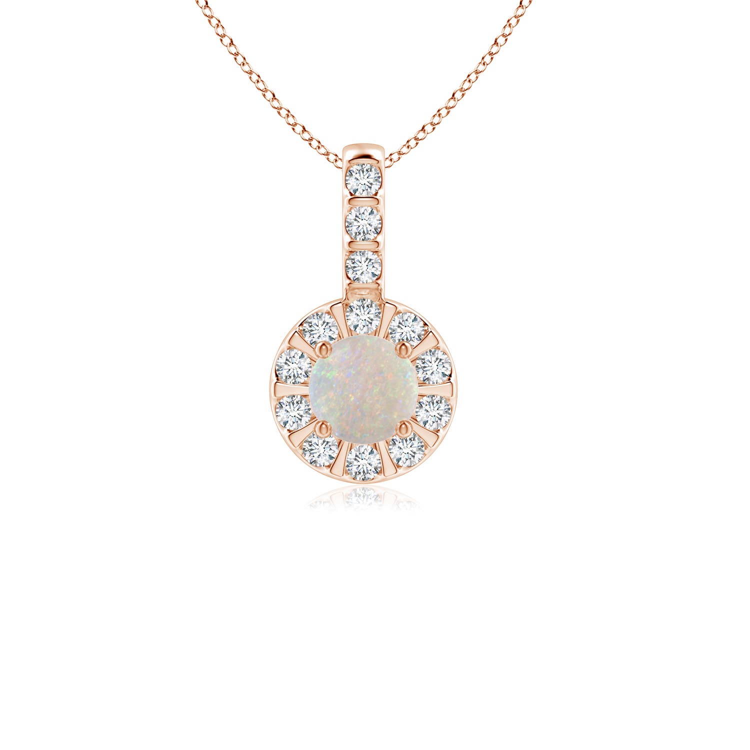 AA - Opal / 0.29 CT / 14 KT Rose Gold