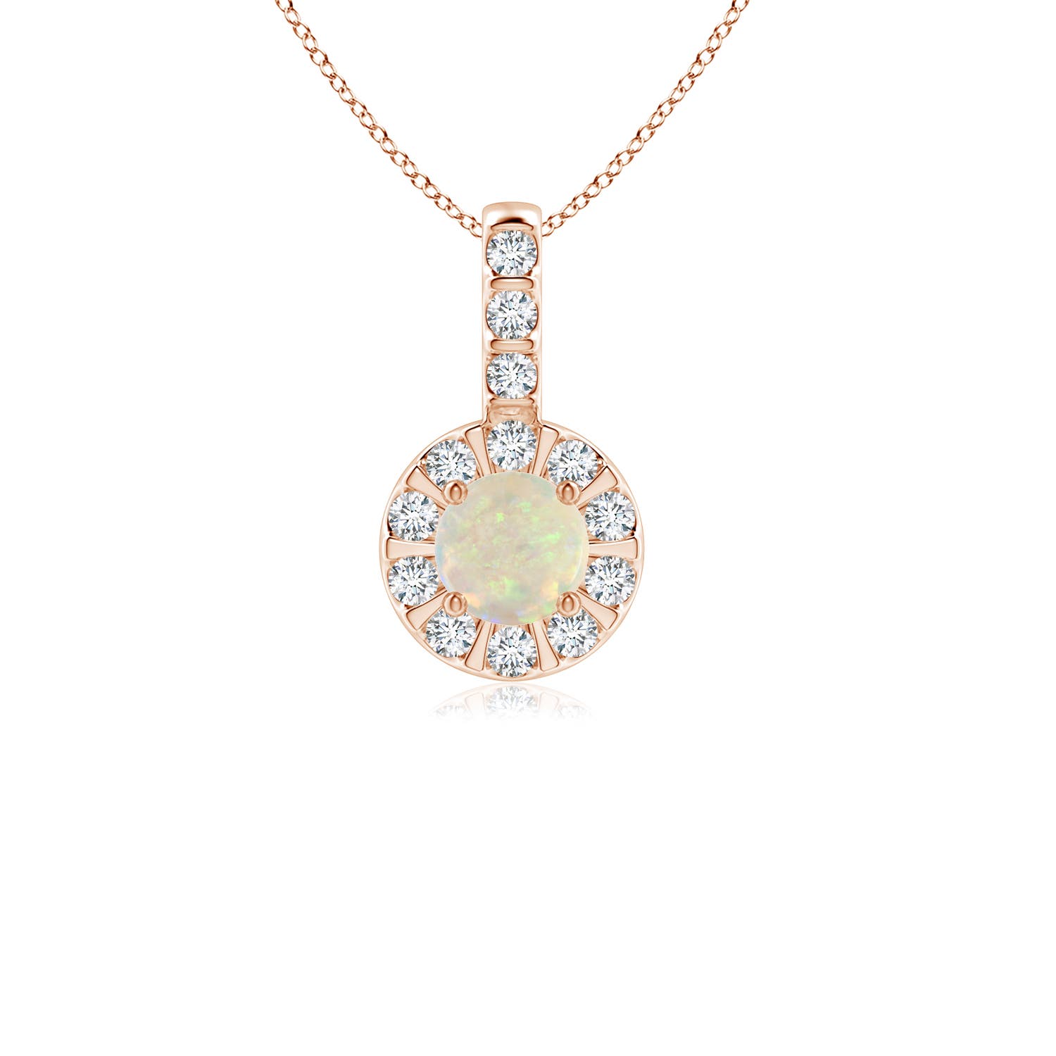 AAA - Opal / 0.29 CT / 14 KT Rose Gold