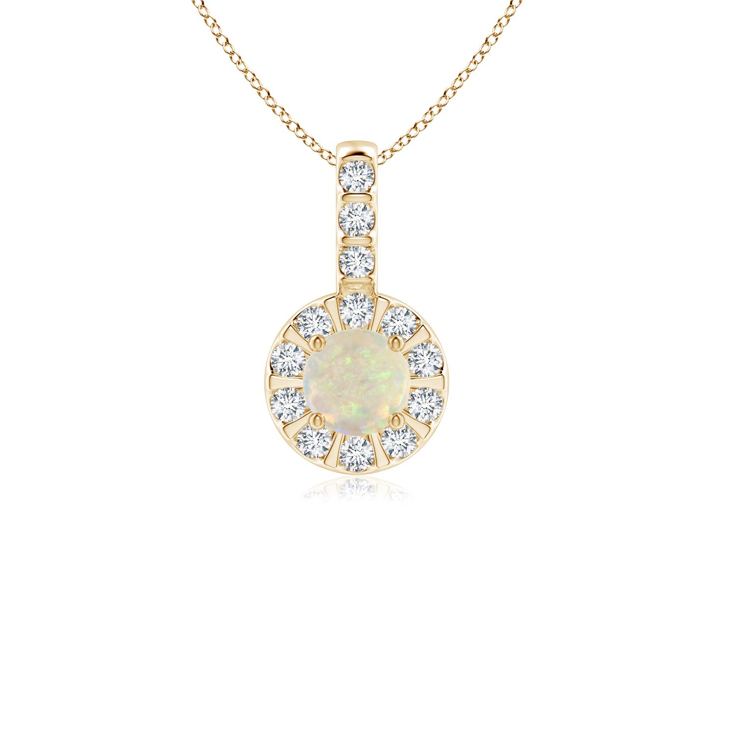 AAA - Opal / 0.29 CT / 14 KT Yellow Gold