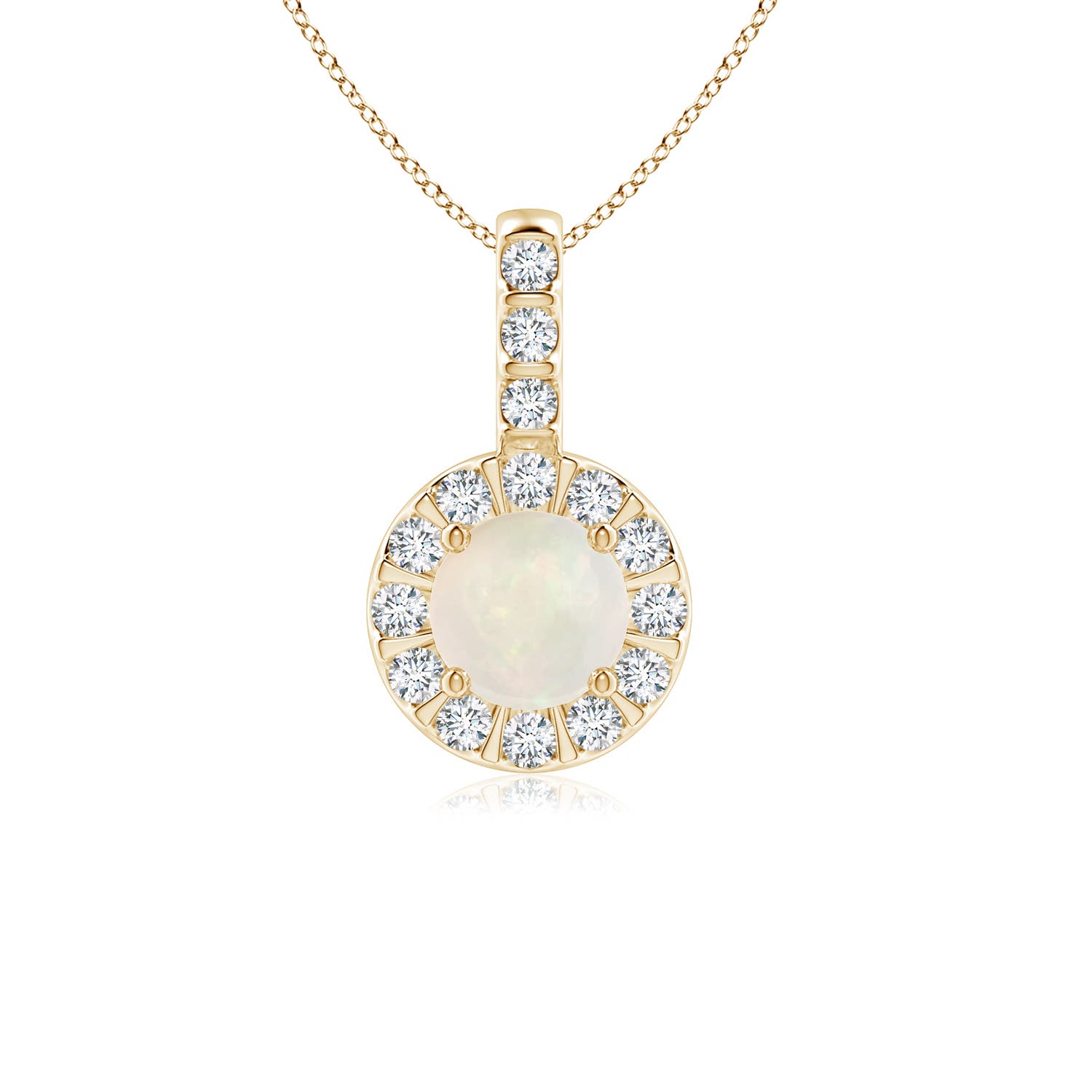 A - Opal / 0.51 CT / 14 KT Yellow Gold