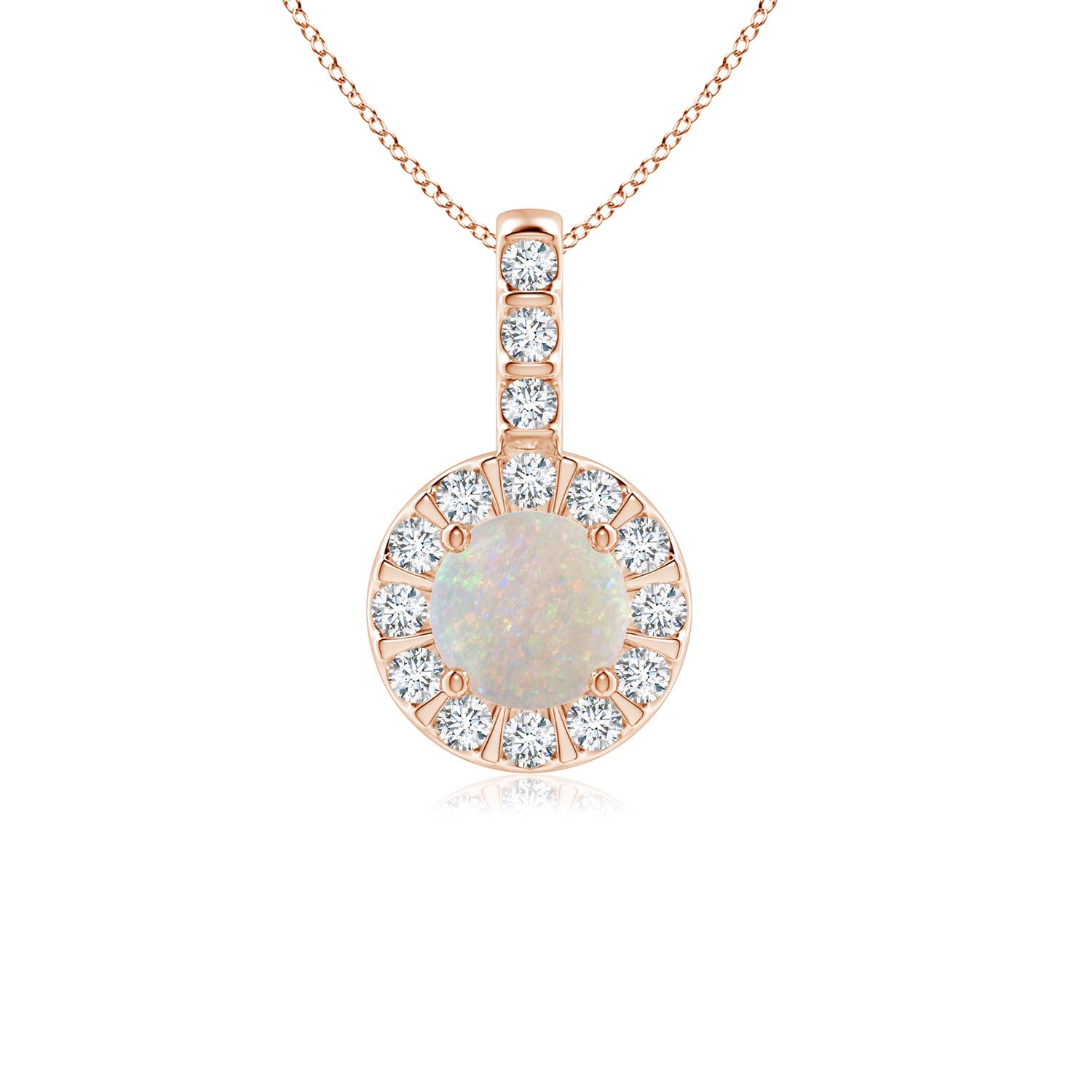 AA - Opal / 0.51 CT / 14 KT Rose Gold