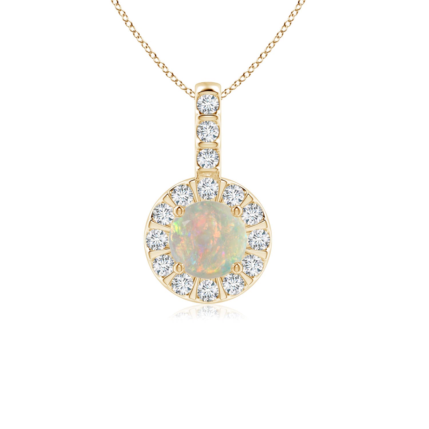 AAAA - Opal / 0.51 CT / 14 KT Yellow Gold