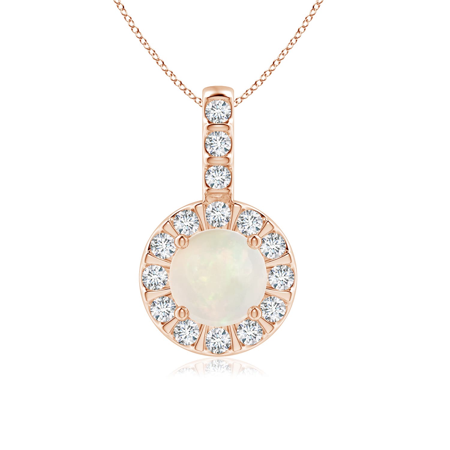 A - Opal / 0.77 CT / 14 KT Rose Gold