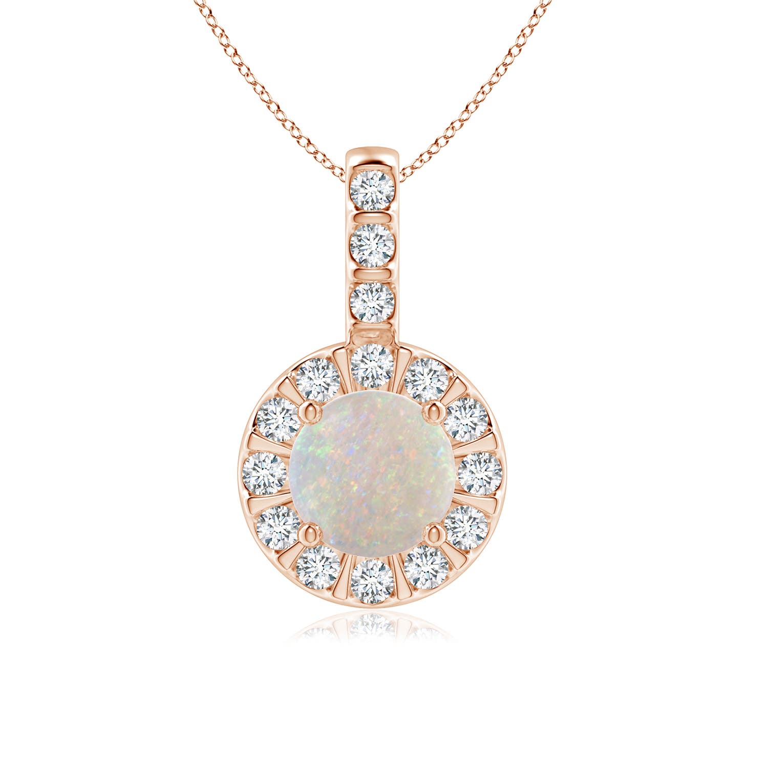 AA - Opal / 0.77 CT / 14 KT Rose Gold