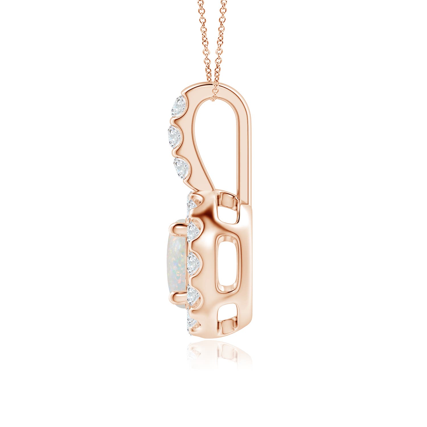 AA - Opal / 0.77 CT / 14 KT Rose Gold