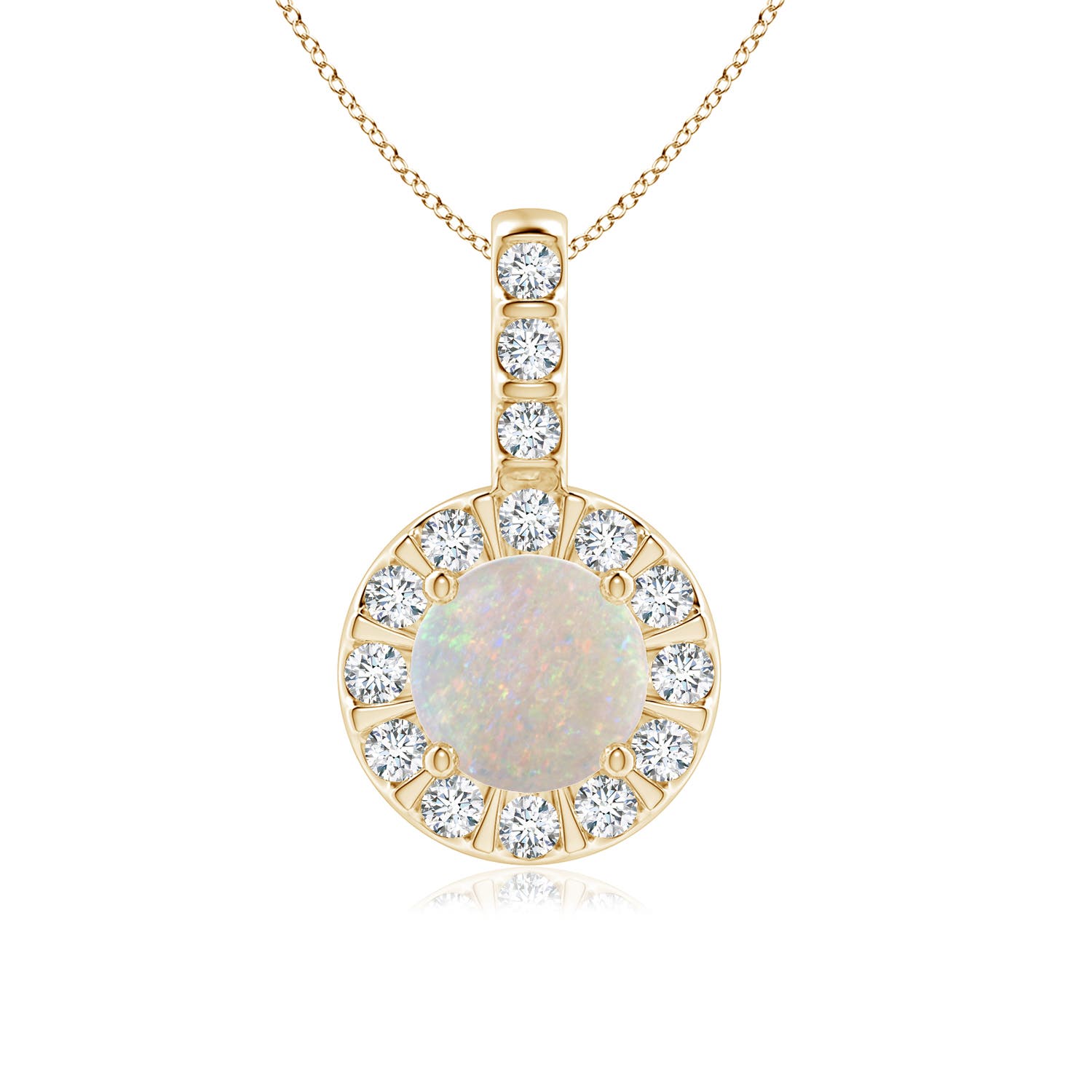 AA - Opal / 0.77 CT / 14 KT Yellow Gold