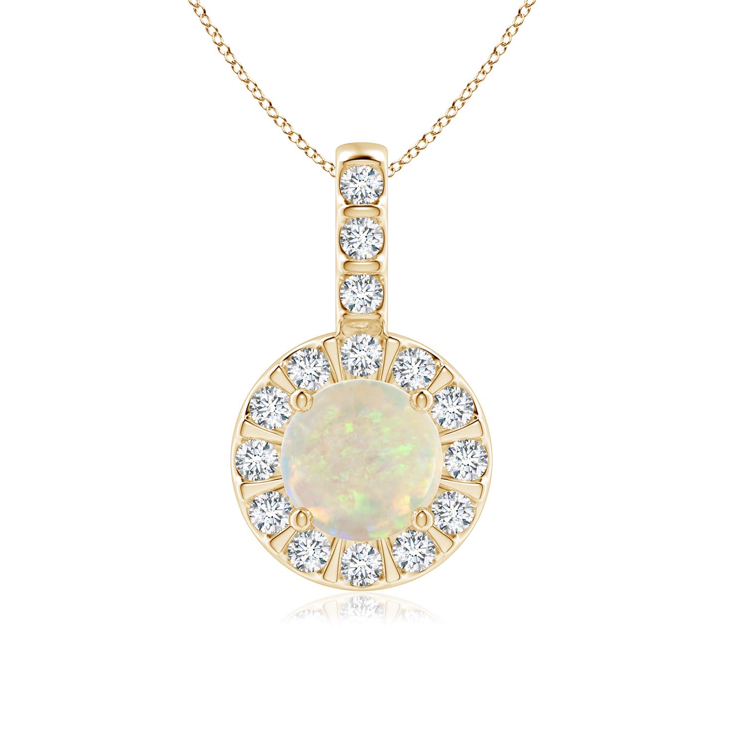 AAA - Opal / 0.77 CT / 14 KT Yellow Gold