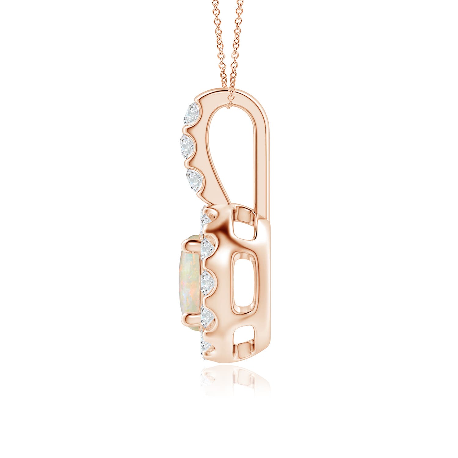 AAAA - Opal / 0.77 CT / 14 KT Rose Gold