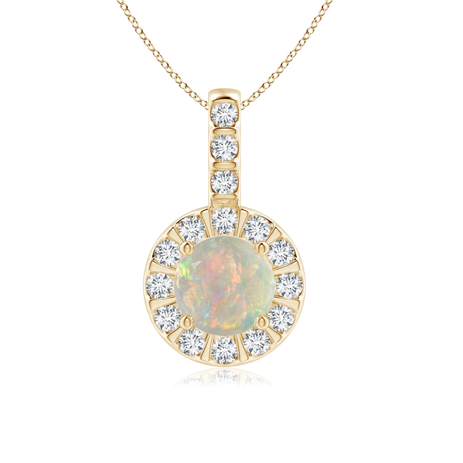 AAAA - Opal / 0.77 CT / 14 KT Yellow Gold