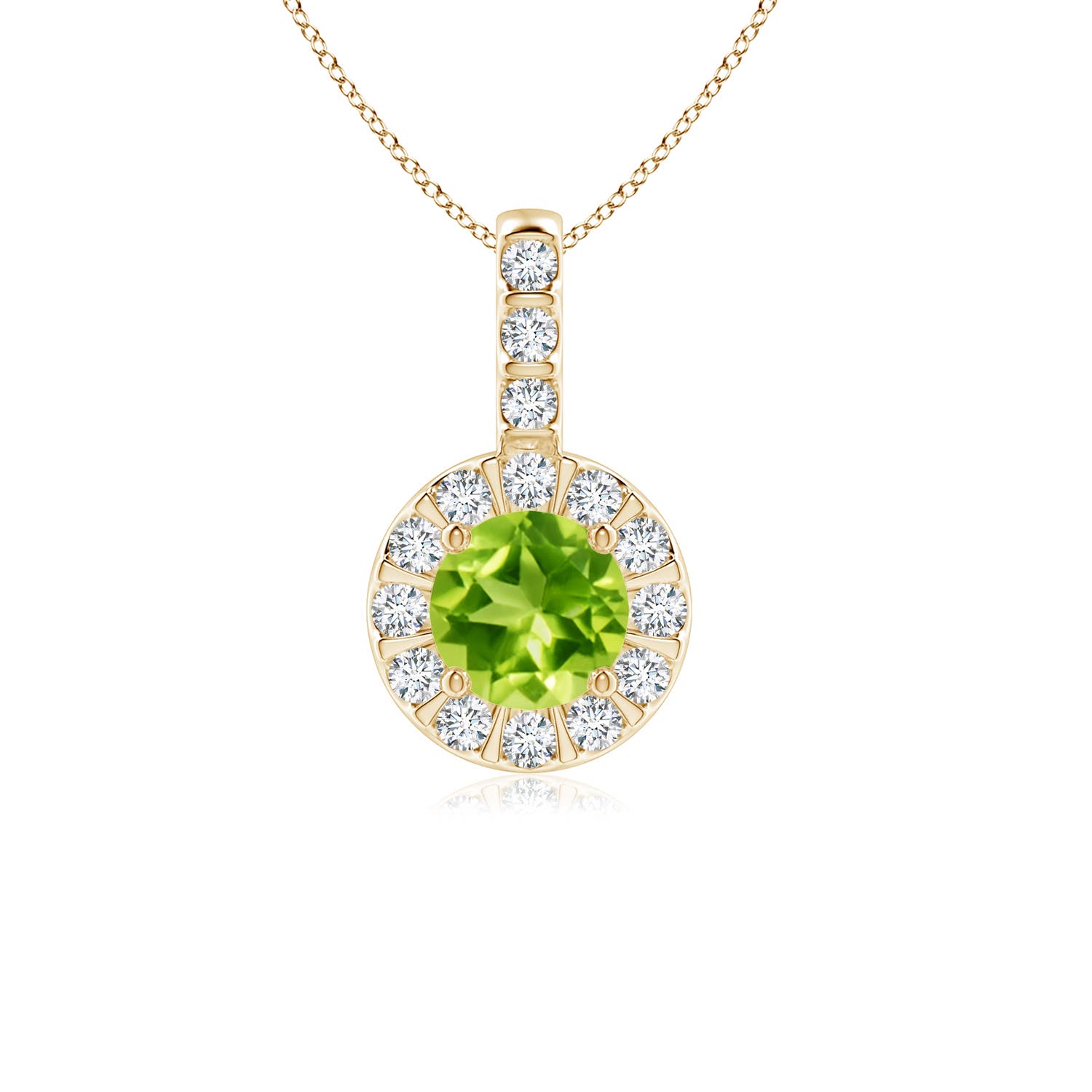 AAA - Peridot / 0.73 CT / 14 KT Yellow Gold