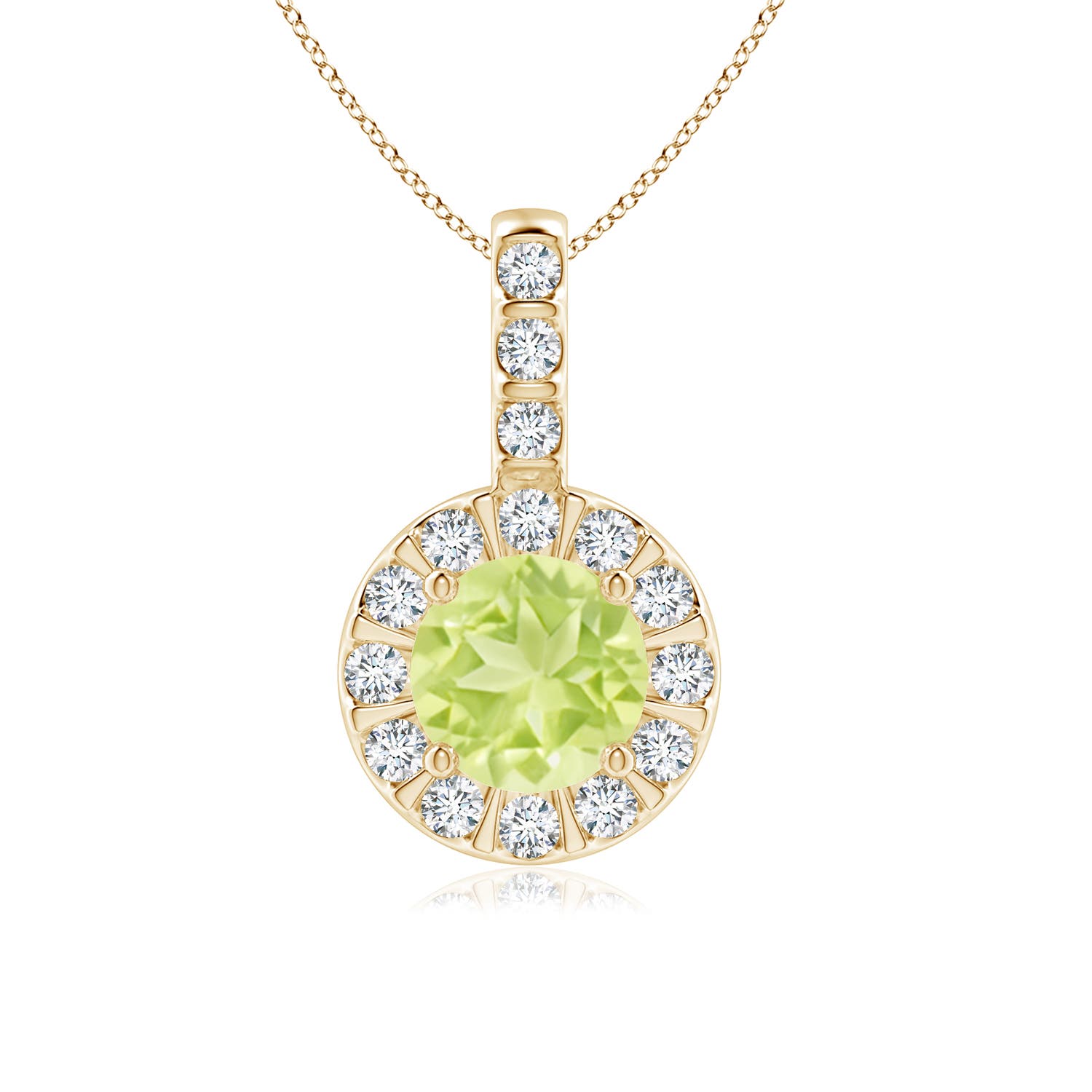 A - Peridot / 1.22 CT / 14 KT Yellow Gold