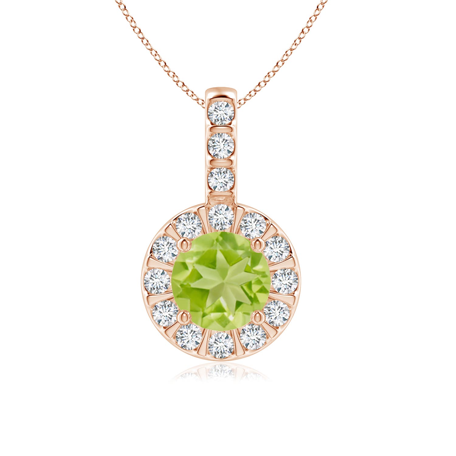 AA - Peridot / 1.22 CT / 14 KT Rose Gold