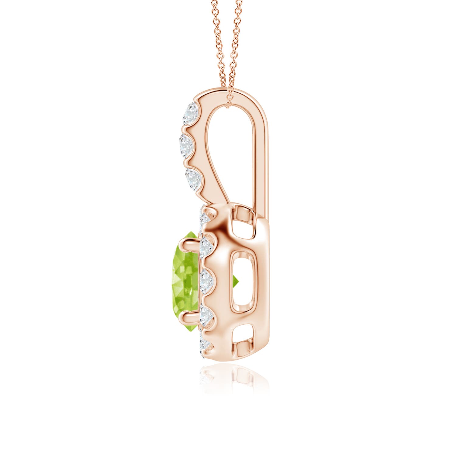 AA - Peridot / 1.22 CT / 14 KT Rose Gold