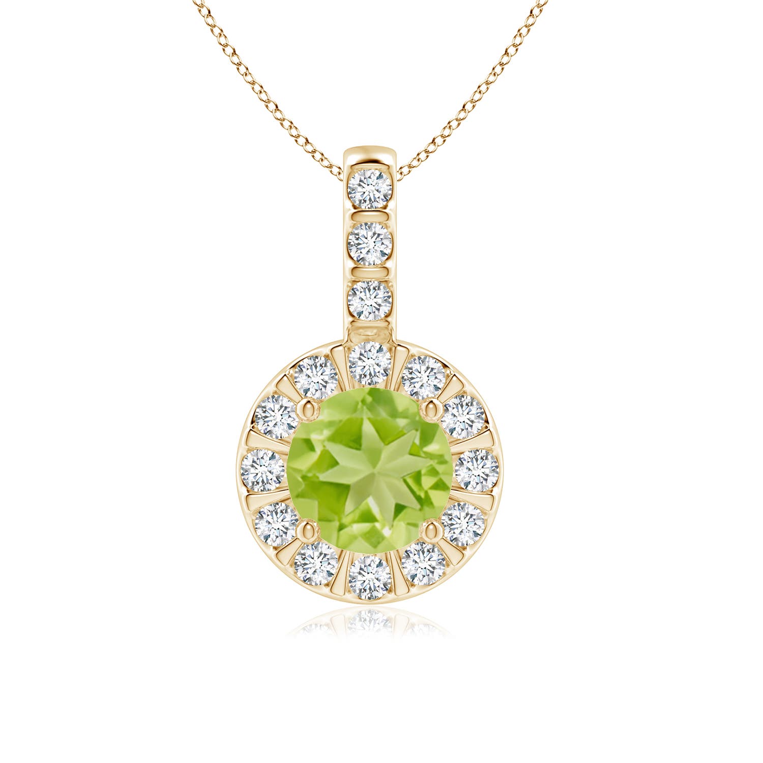 AA - Peridot / 1.22 CT / 14 KT Yellow Gold