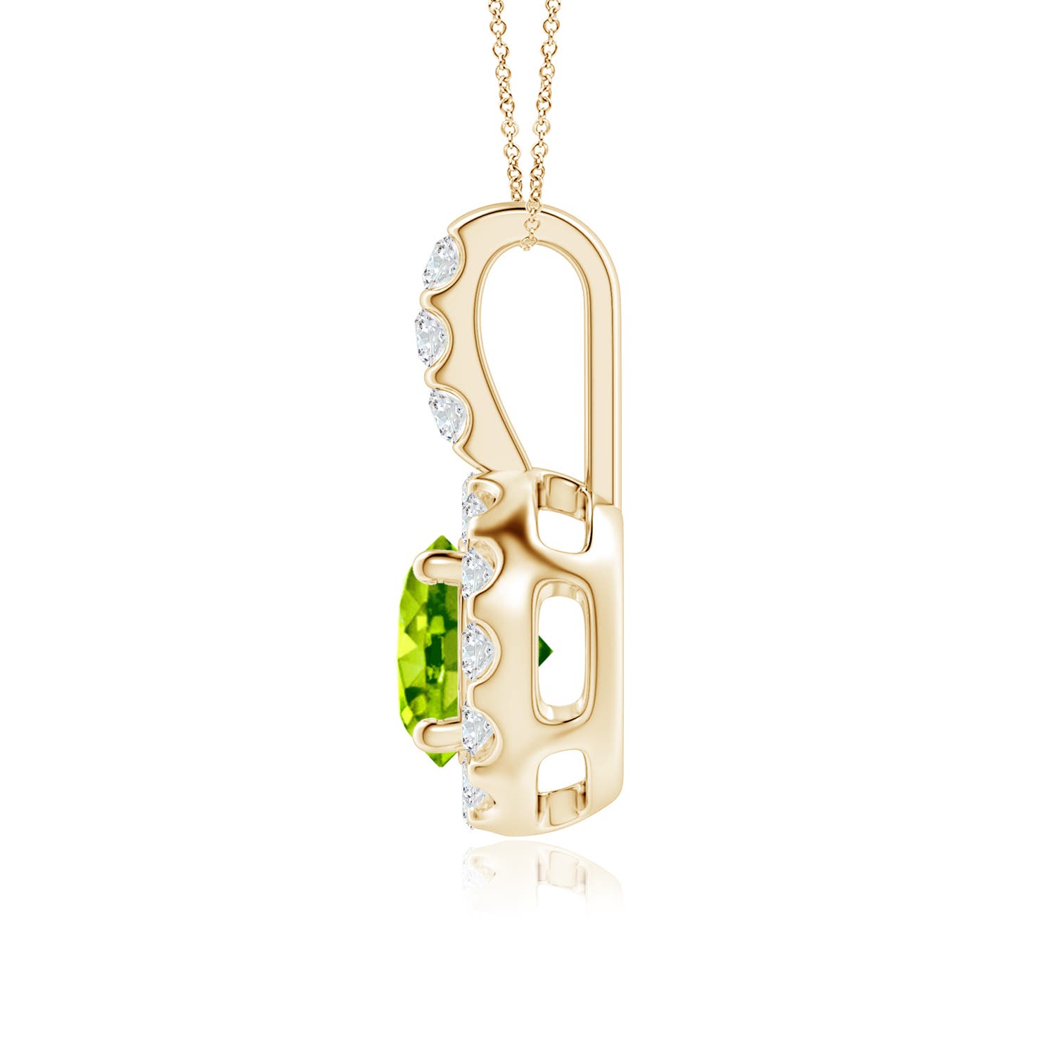 AAA - Peridot / 1.22 CT / 14 KT Yellow Gold