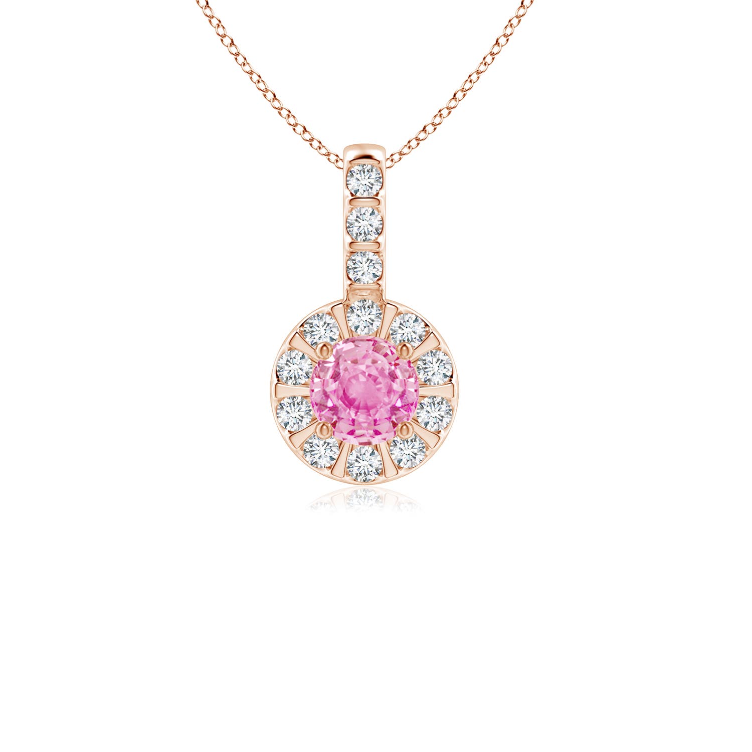 A - Pink Sapphire / 0.46 CT / 14 KT Rose Gold