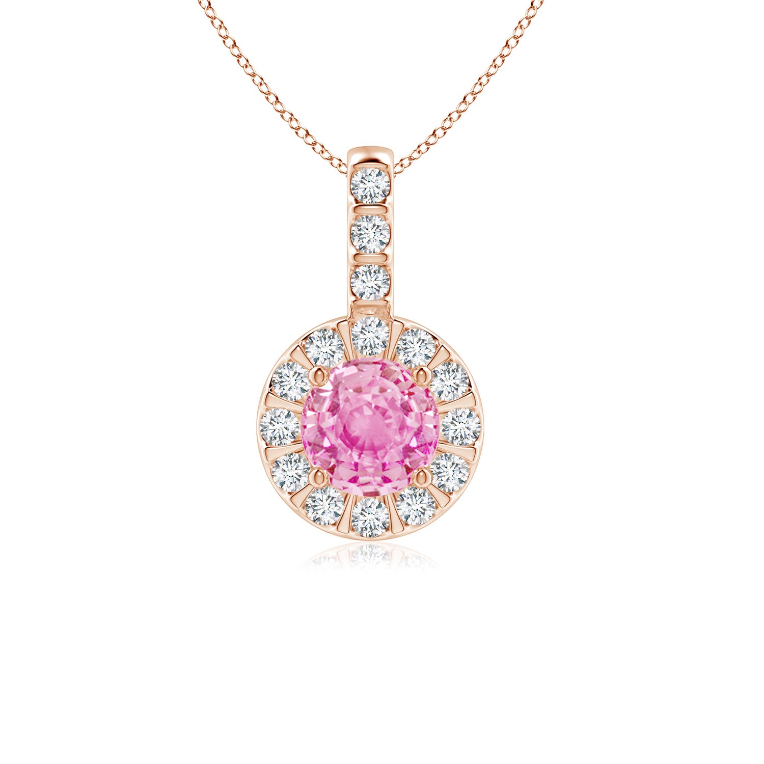 A - Pink Sapphire / 0.78 CT / 14 KT Rose Gold