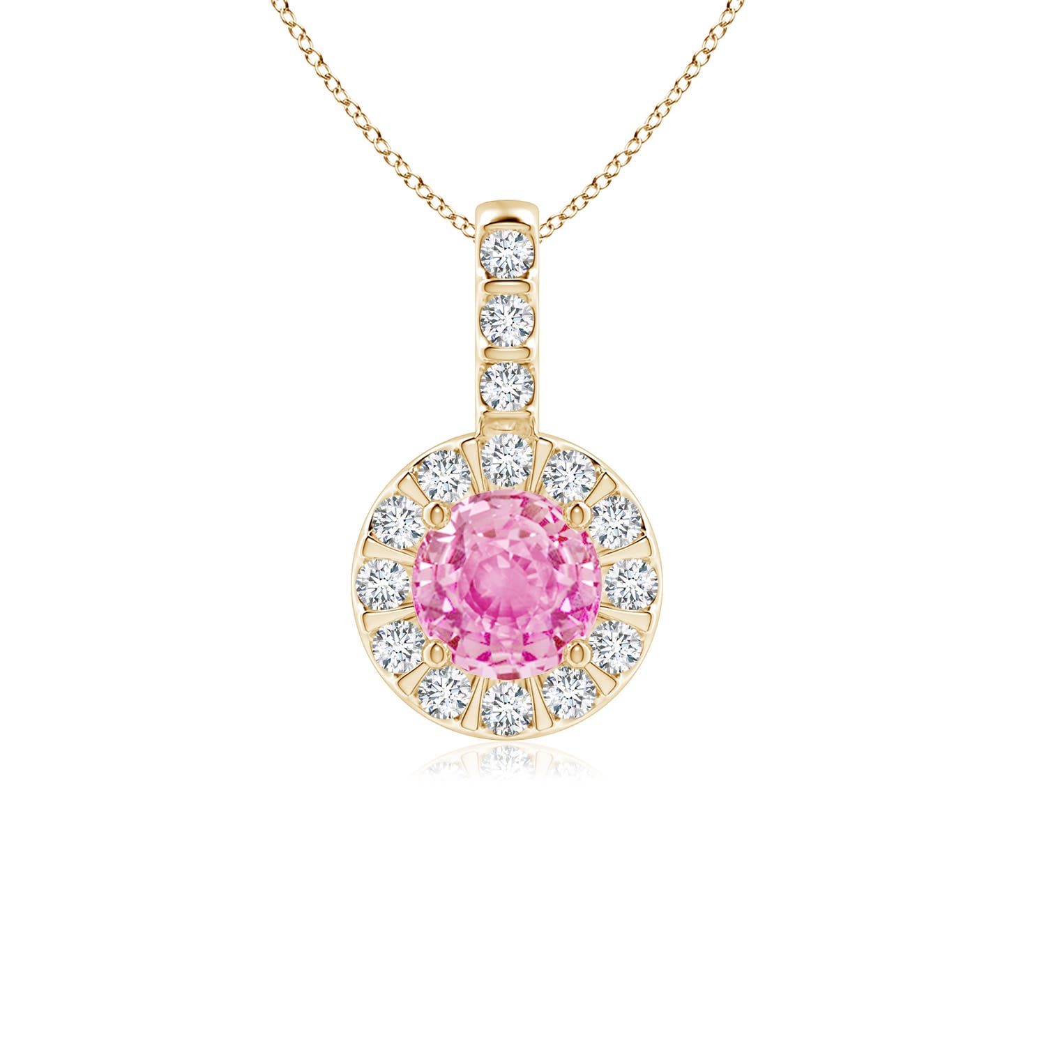 A - Pink Sapphire / 0.78 CT / 14 KT Yellow Gold