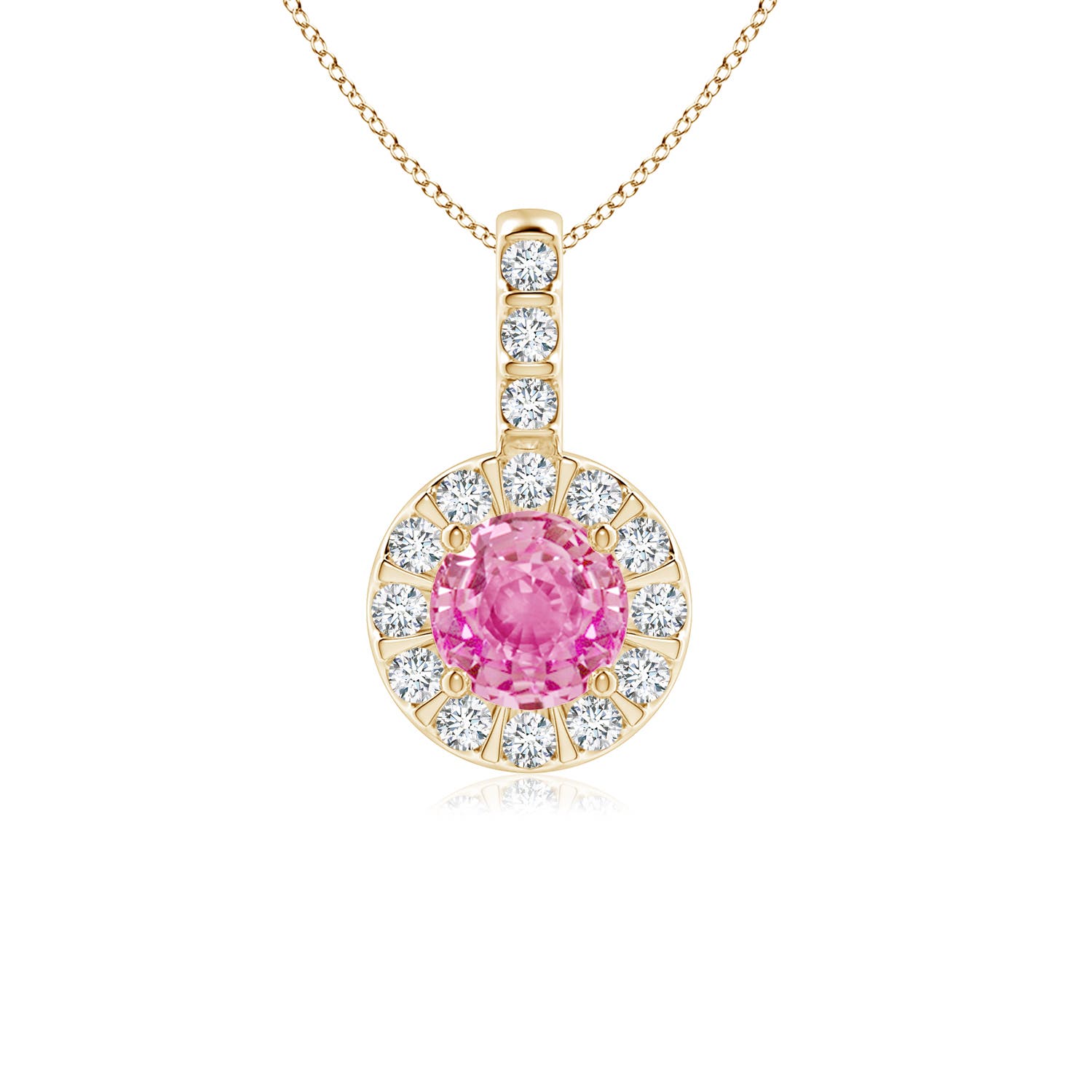 AA - Pink Sapphire / 0.78 CT / 14 KT Yellow Gold