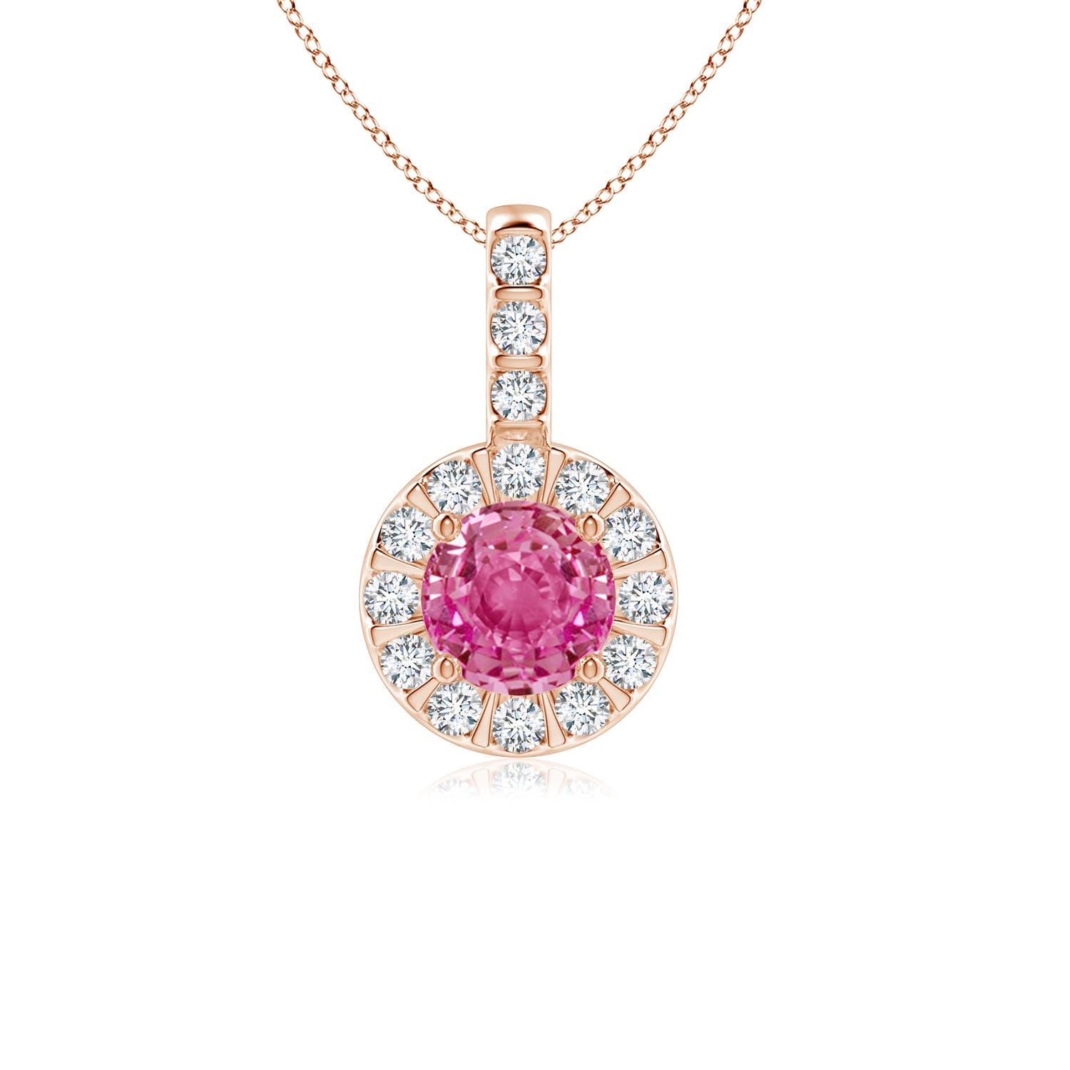 AAA - Pink Sapphire / 0.78 CT / 14 KT Rose Gold