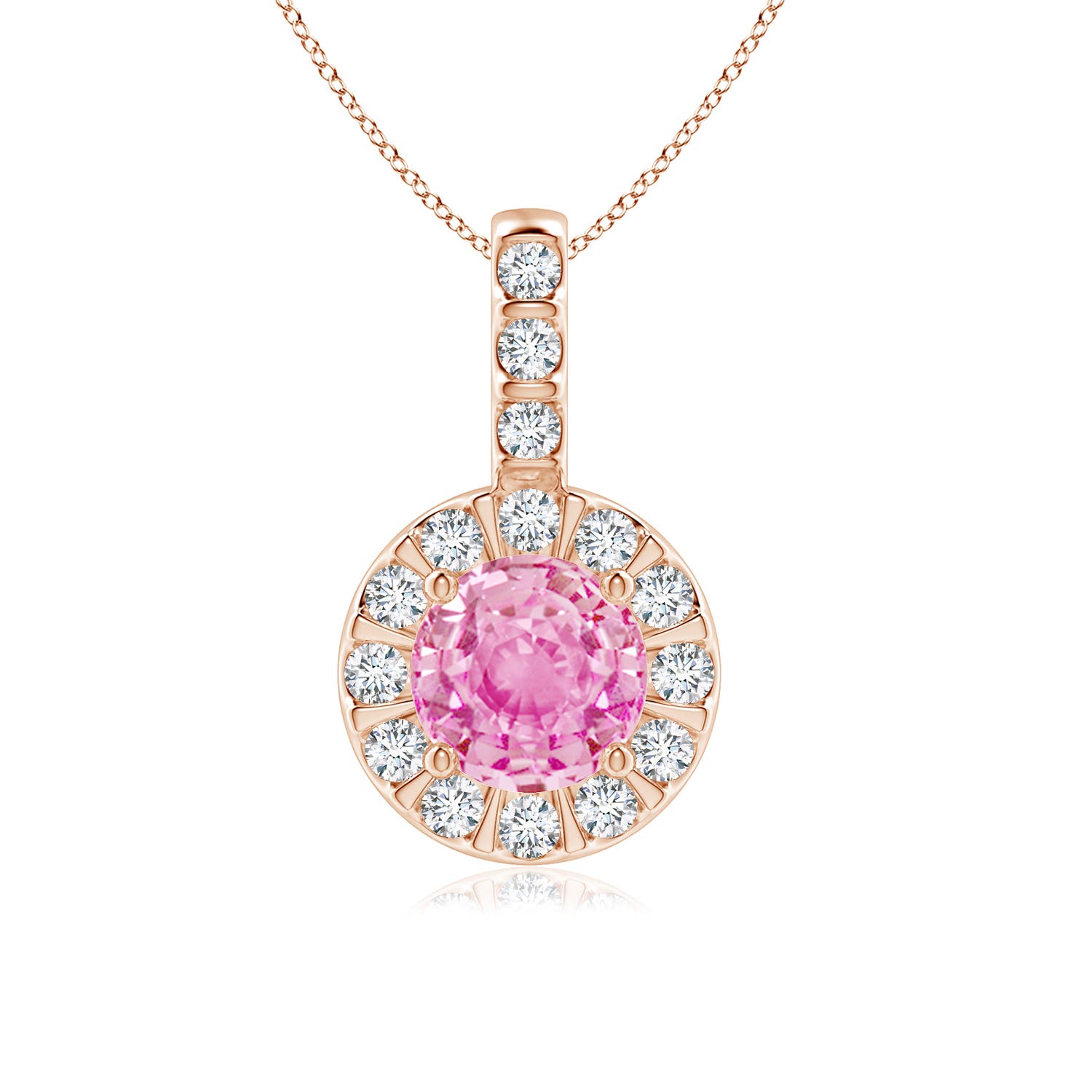 A - Pink Sapphire / 1.27 CT / 14 KT Rose Gold