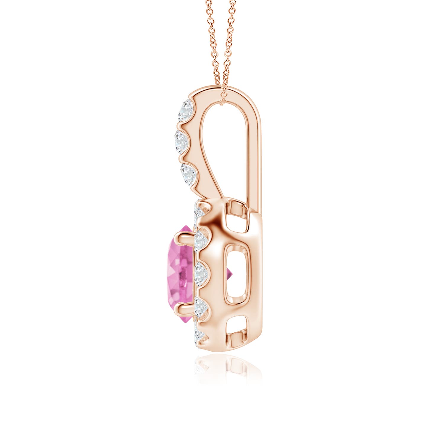 A - Pink Sapphire / 1.27 CT / 14 KT Rose Gold