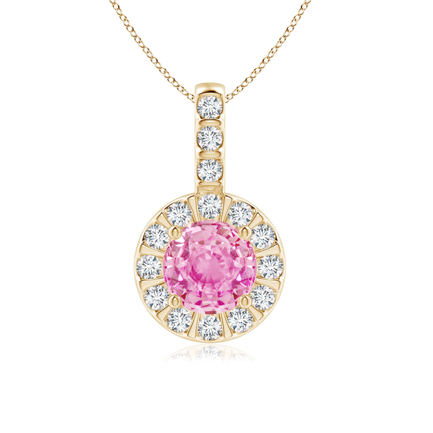 A - Pink Sapphire / 1.27 CT / 14 KT Yellow Gold