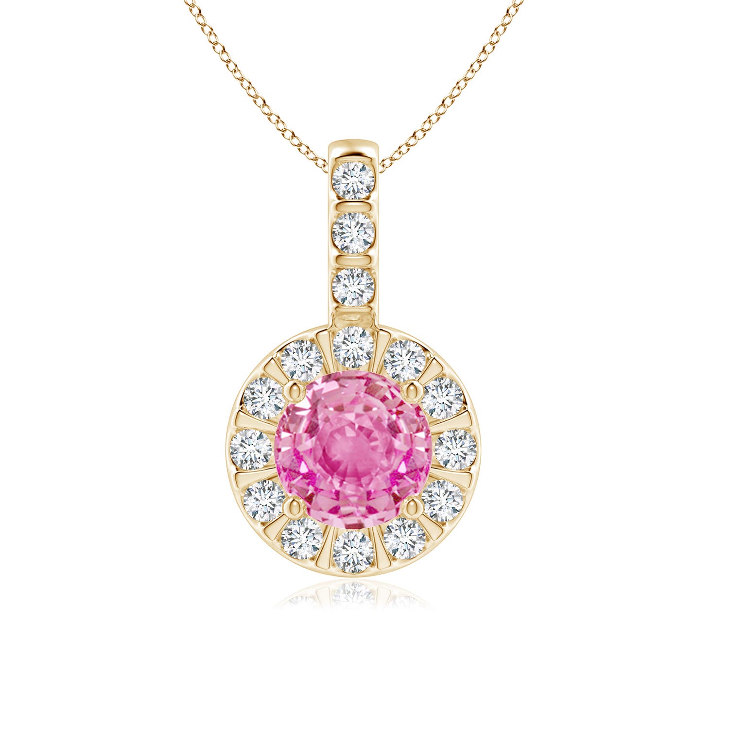 AA - Pink Sapphire / 1.27 CT / 14 KT Yellow Gold