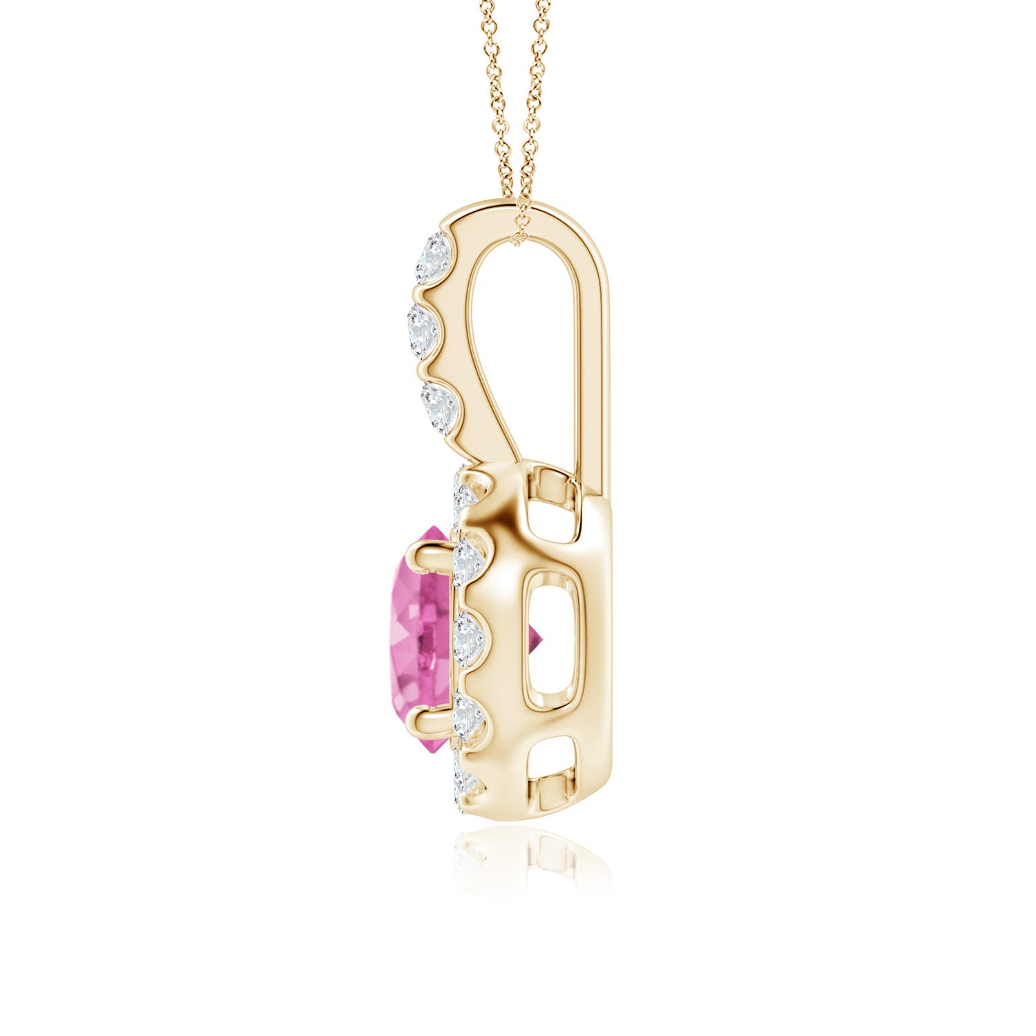 AA - Pink Sapphire / 1.27 CT / 14 KT Yellow Gold